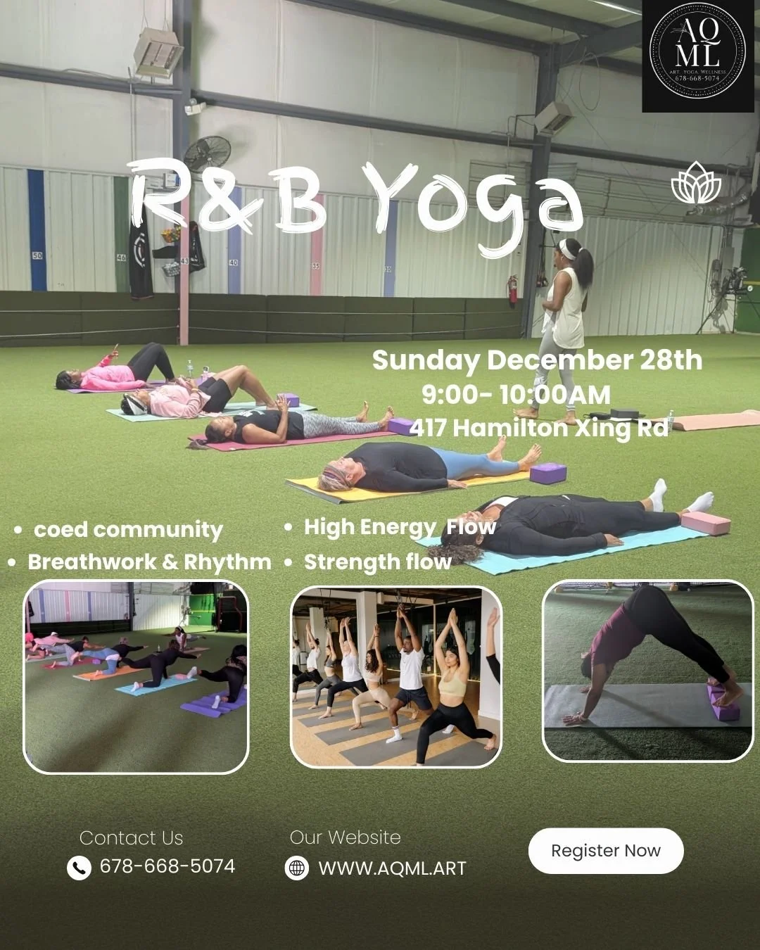 R&B Yoga  Sunday December 28th
