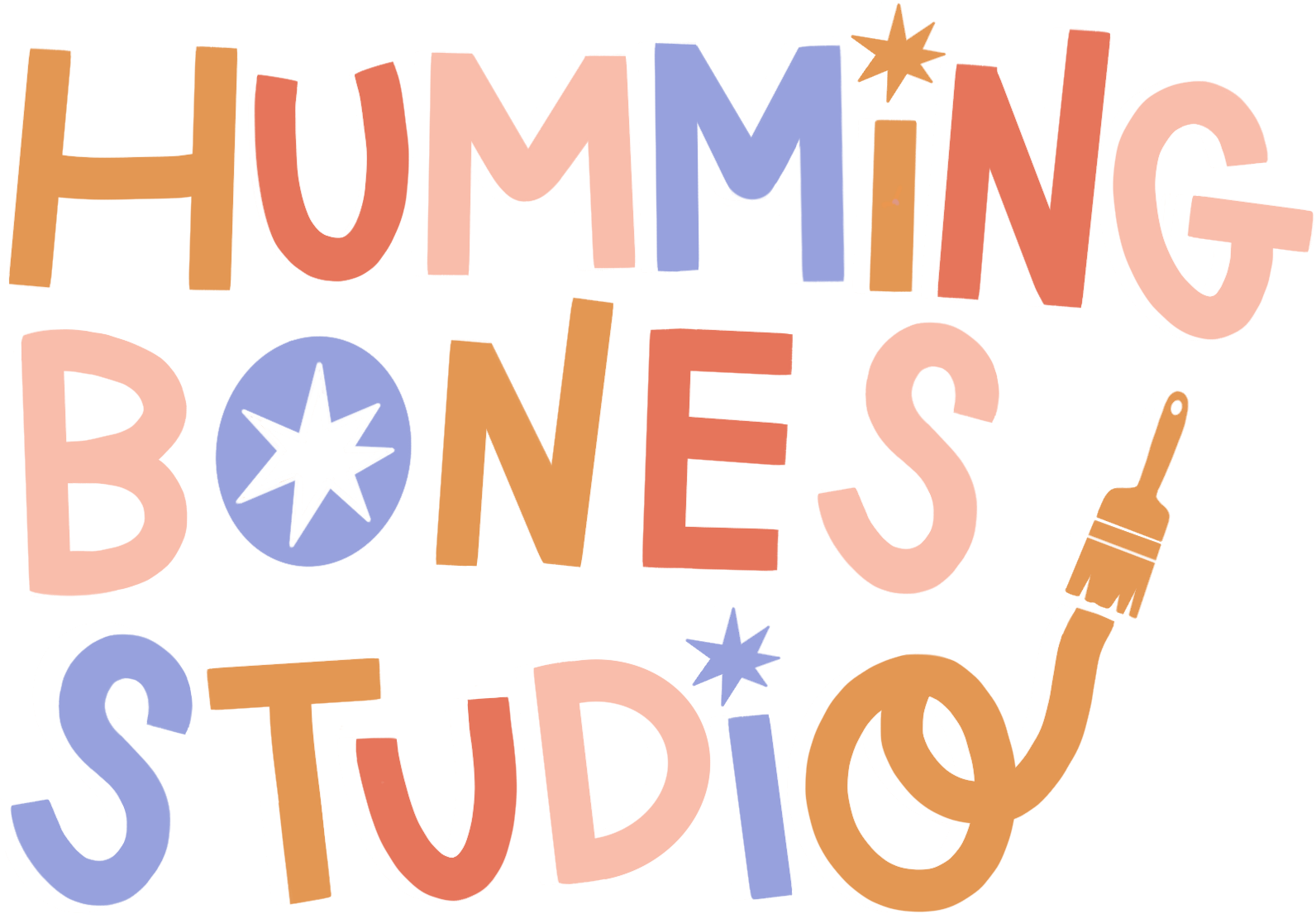 Colorful text reading 'Making Bones' with decorative stars and designs.