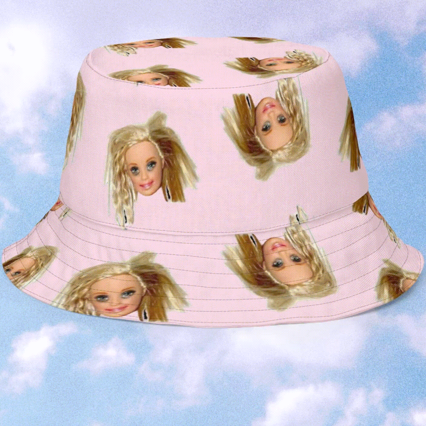 Hangover Barbie Head Bucket Hat