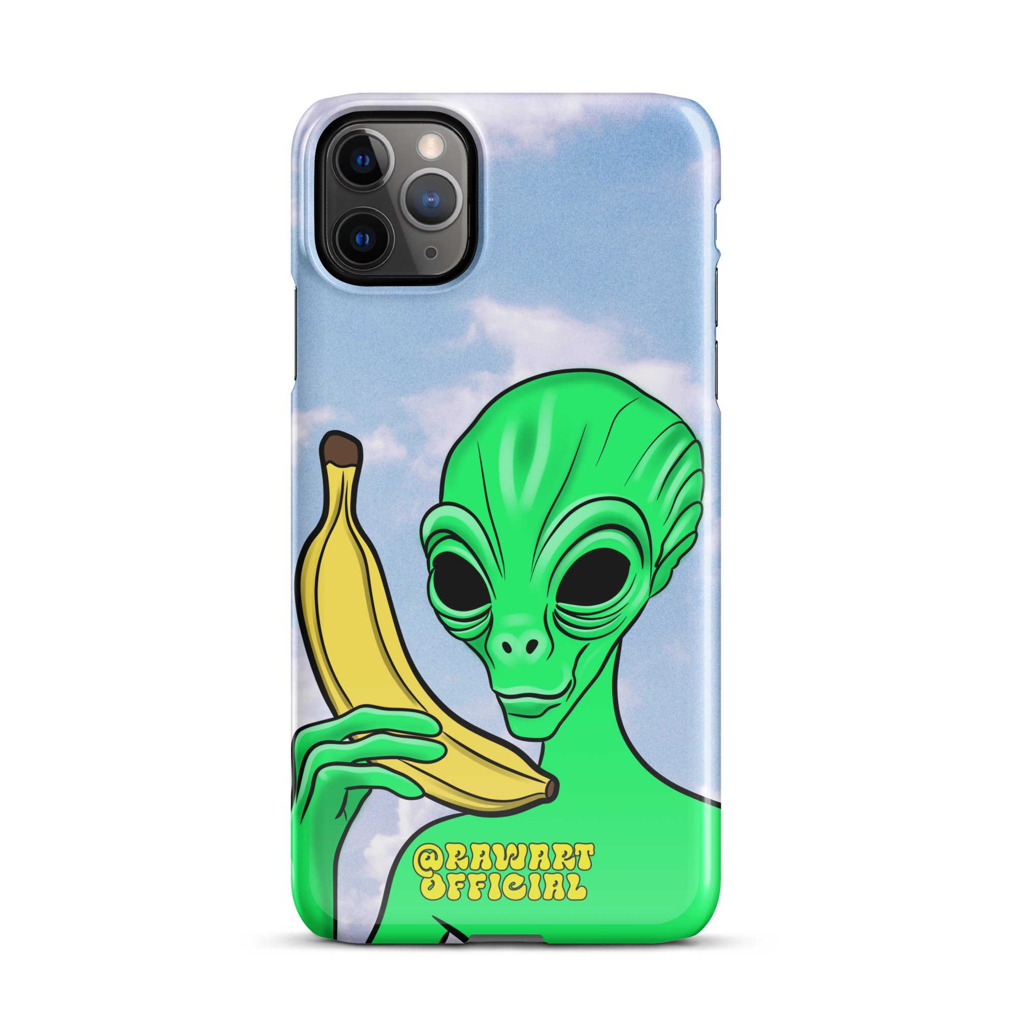Alien Banana Phone Snap case for iPhone® - POP ARTIST @RAWARTOFFICIAL