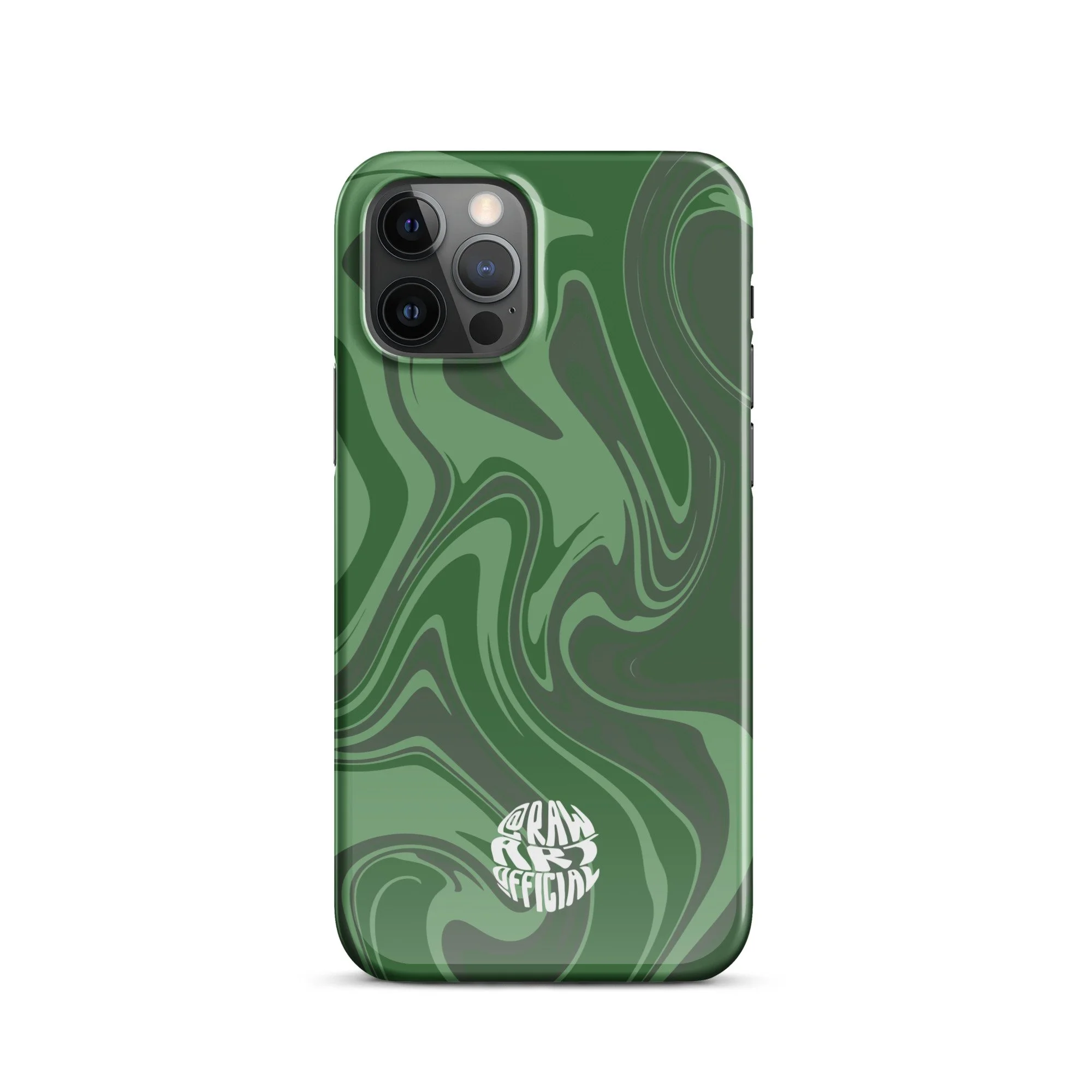 Army Green Swirl Snap case for iPhone® - POP ARTIST @RAWARTOFFICIAL