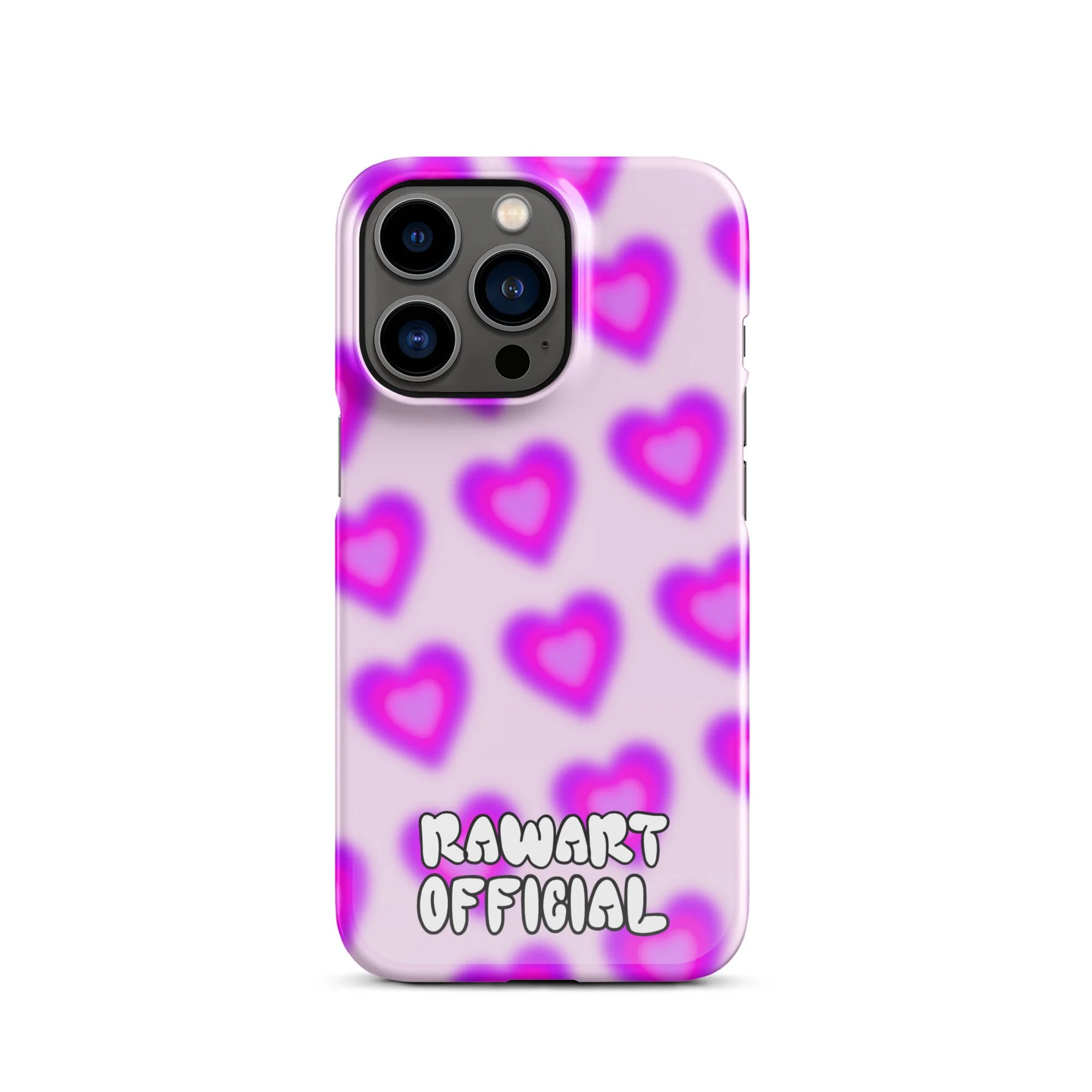 Acid Purple Heart Valentines Snap case for iPhone® - POP ARTIST @RAWARTOFFICIAL