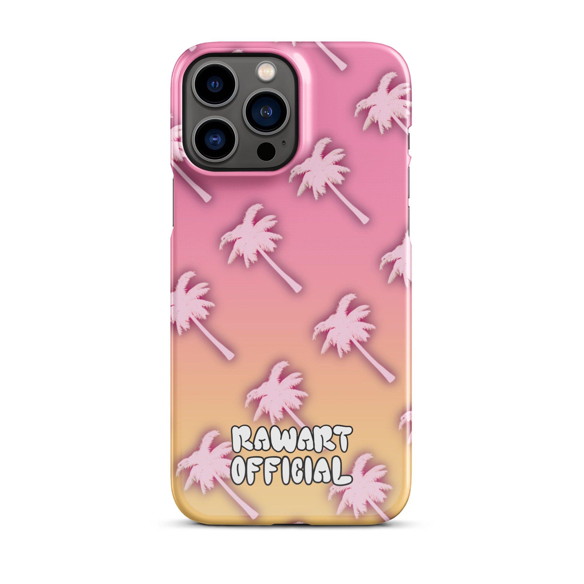 Pink Palm Tree Snap case for iPhone® - POP ARTIST @RAWARTOFFICIAL