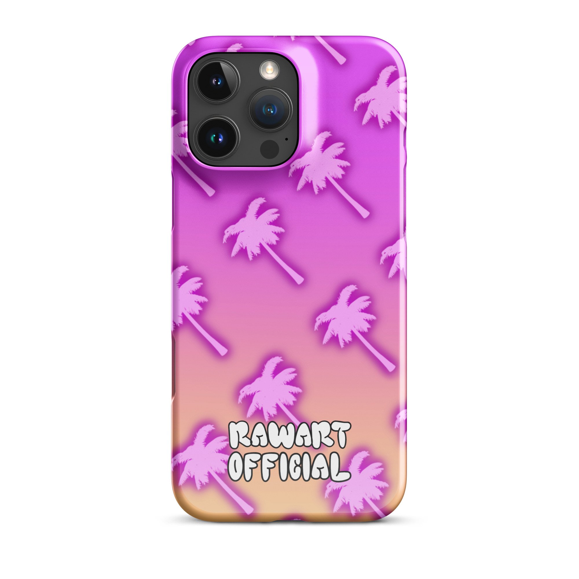 Purple Palm Tree Snap case for iPhone®