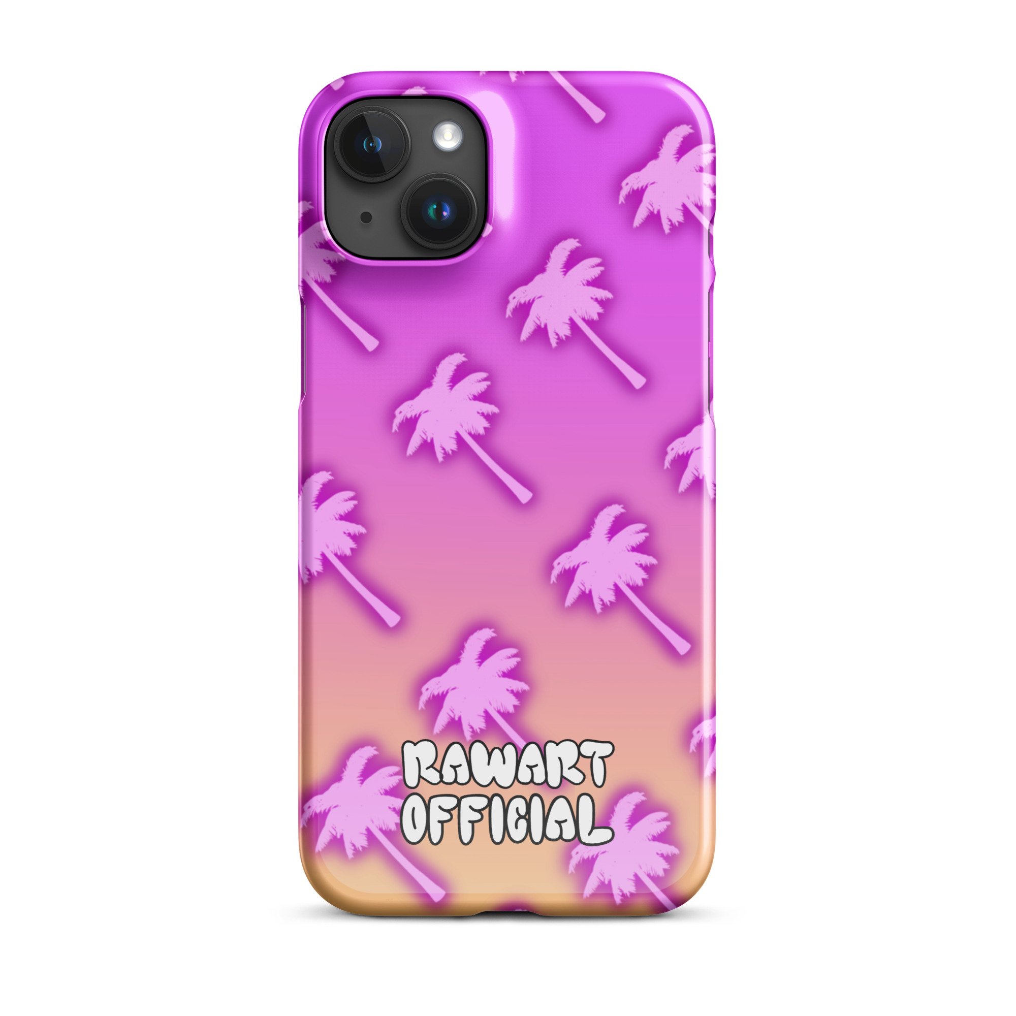 Purple Palm Tree Snap case for iPhone® - POP ARTIST @RAWARTOFFICIAL