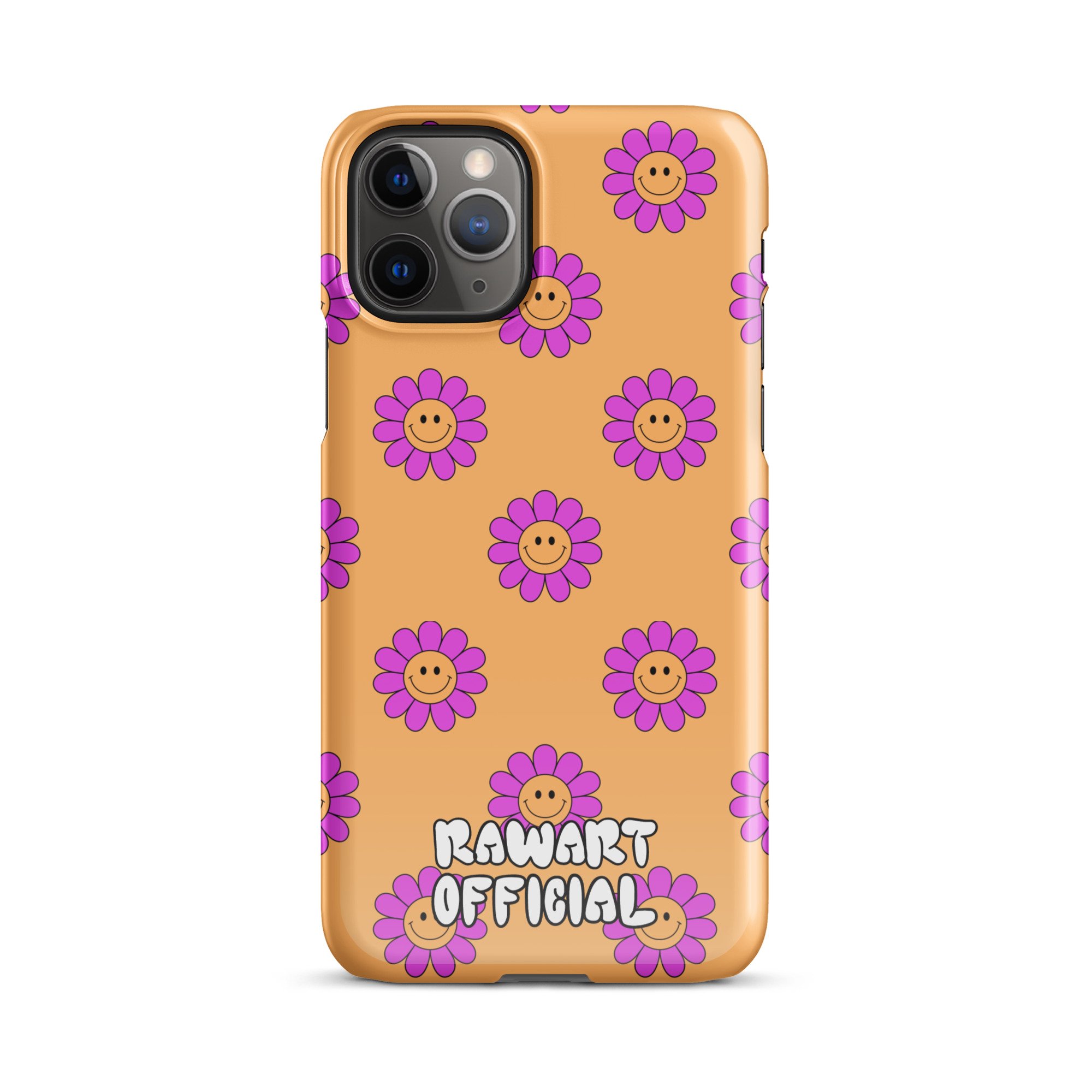 Orange Smiley Face Flower Snap case for iPhone® - POP ARTIST @RAWARTOFFICIAL
