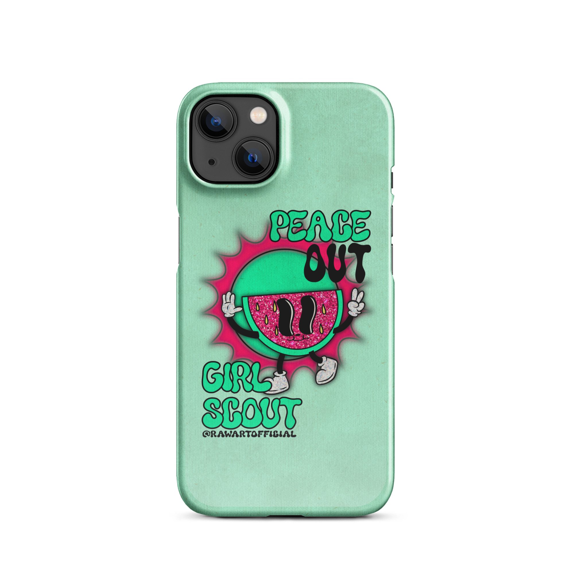 Peace Out Girl Scout Snap case for iPhone® - POP ARTIST @RAWARTOFFICIAL