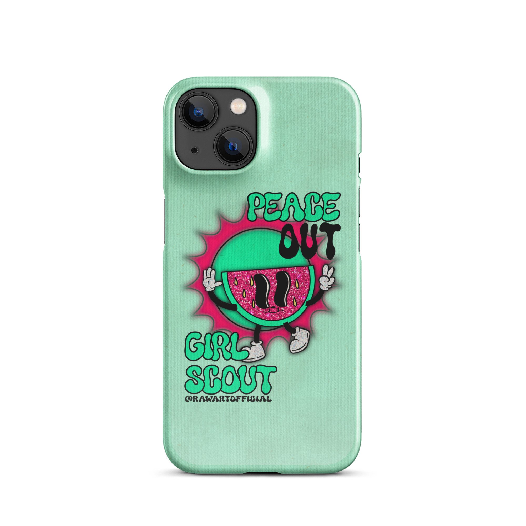 Peace Out Girl Scout Snap case for iPhone® - POP ARTIST @RAWARTOFFICIAL