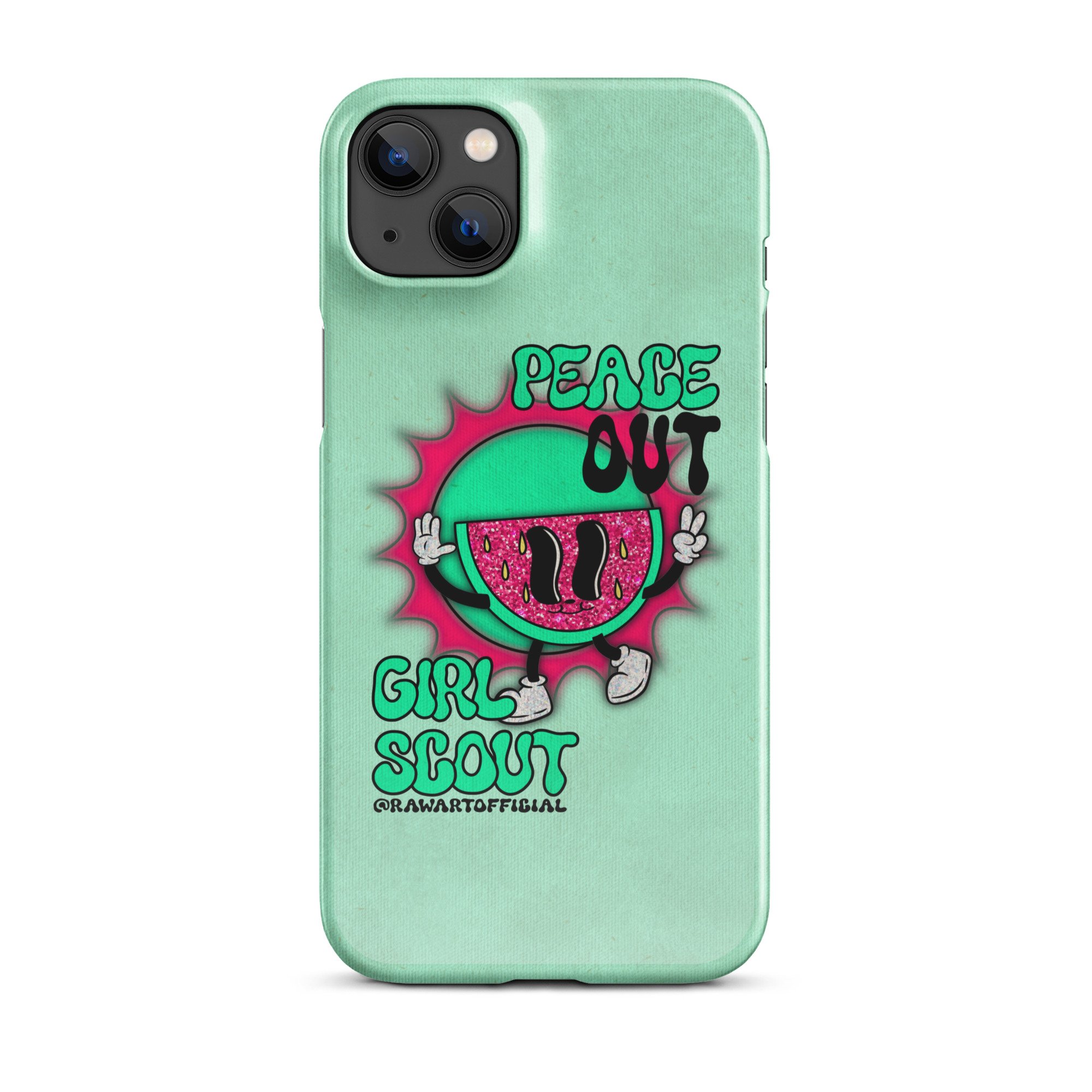 Peace Out Girl Scout Snap case for iPhone® - POP ARTIST @RAWARTOFFICIAL