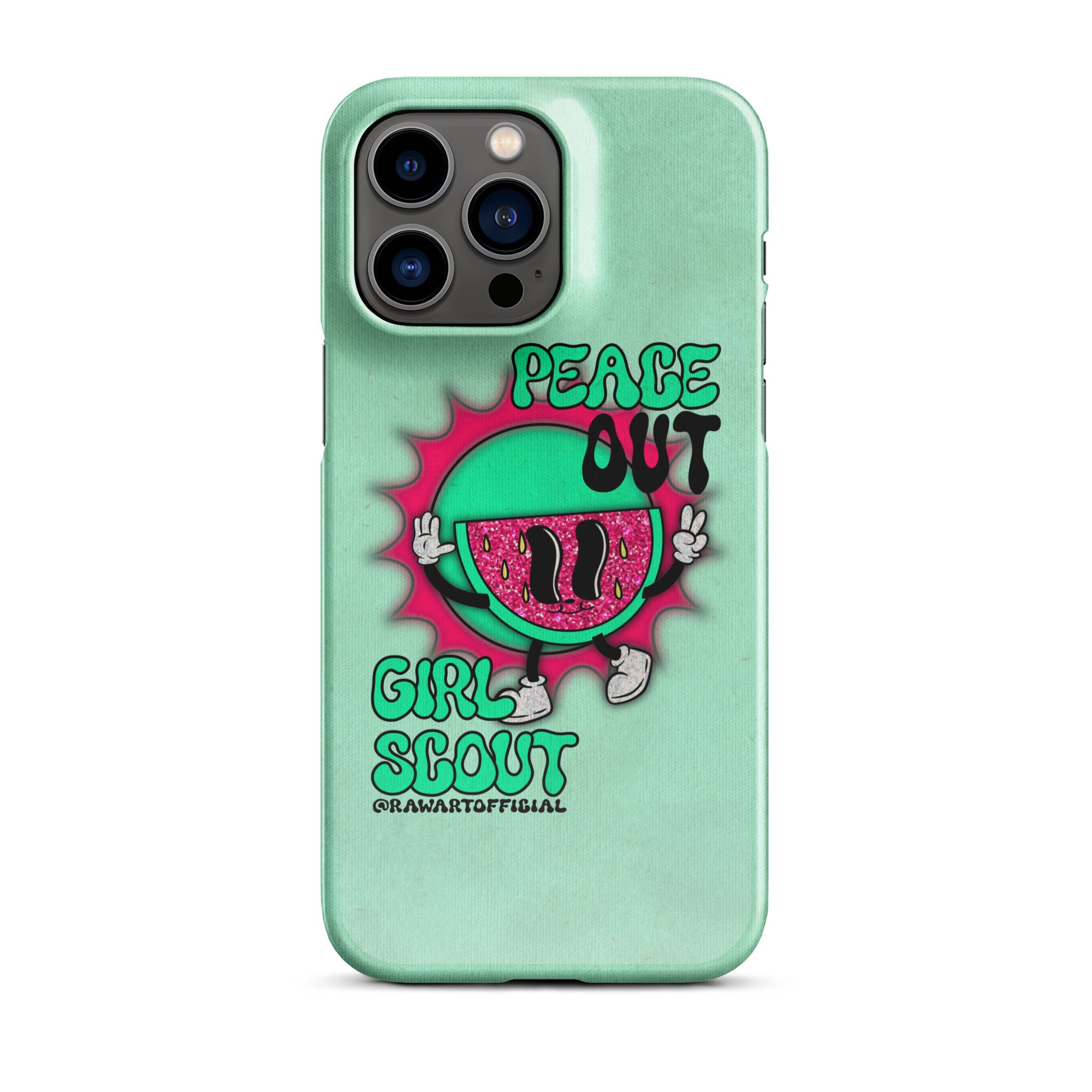Peace Out Girl Scout Snap case for iPhone® - POP ARTIST @RAWARTOFFICIAL