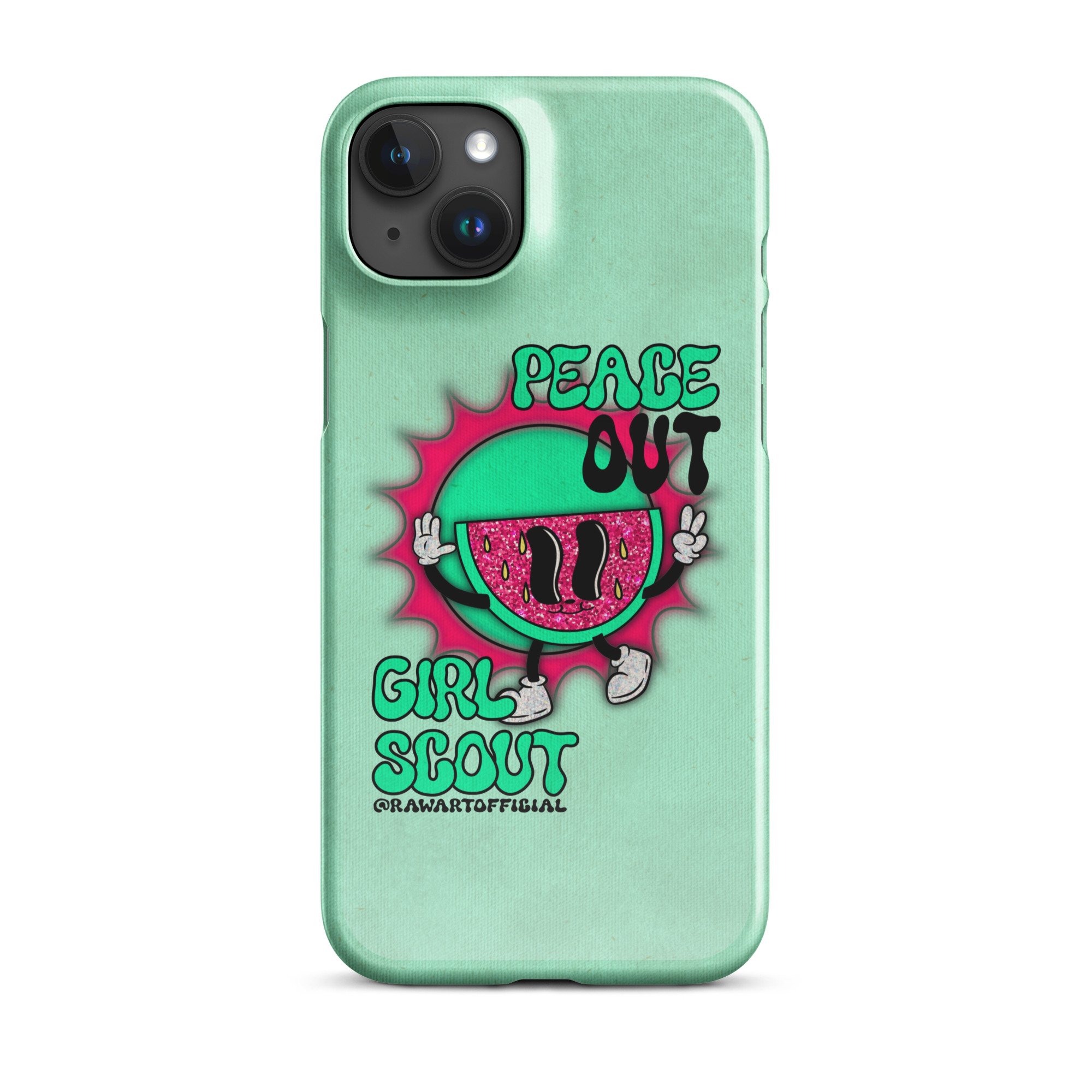 Peace Out Girl Scout Snap case for iPhone® - POP ARTIST @RAWARTOFFICIAL