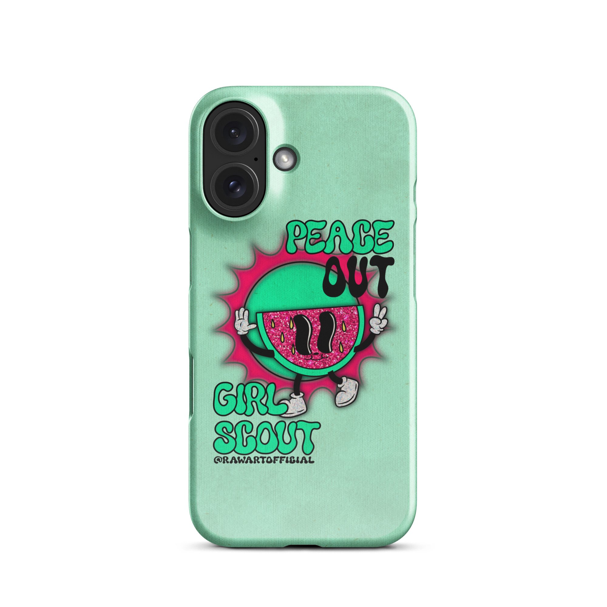 Peace Out Girl Scout Snap case for iPhone® - POP ARTIST @RAWARTOFFICIAL