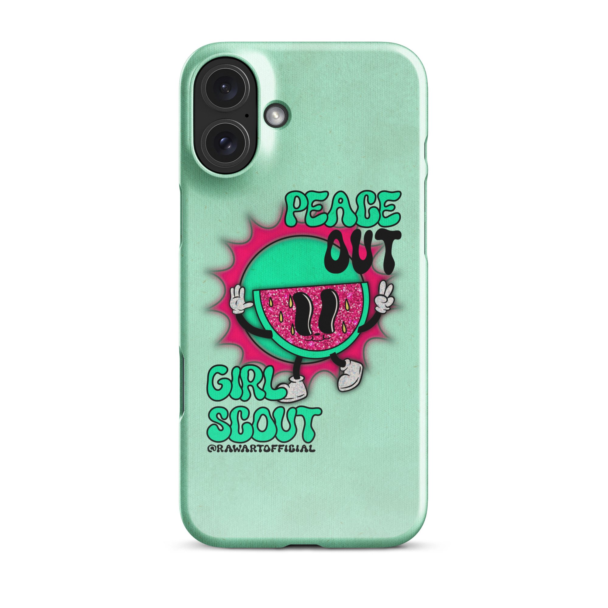 Peace Out Girl Scout Snap case for iPhone® - POP ARTIST @RAWARTOFFICIAL