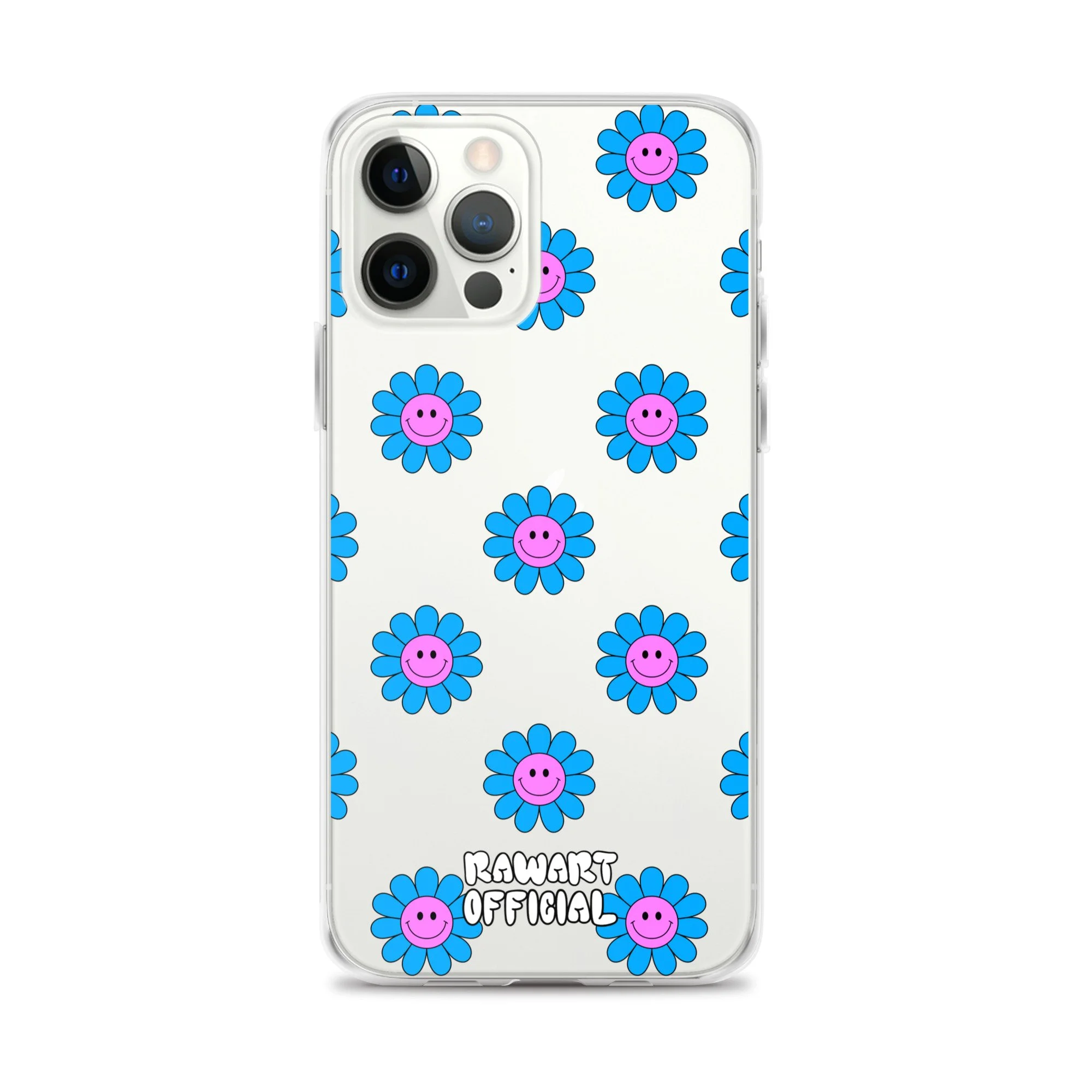 Smiley Face Flower Clear Case for iPhone® - POP ARTIST @RAWARTOFFICIAL