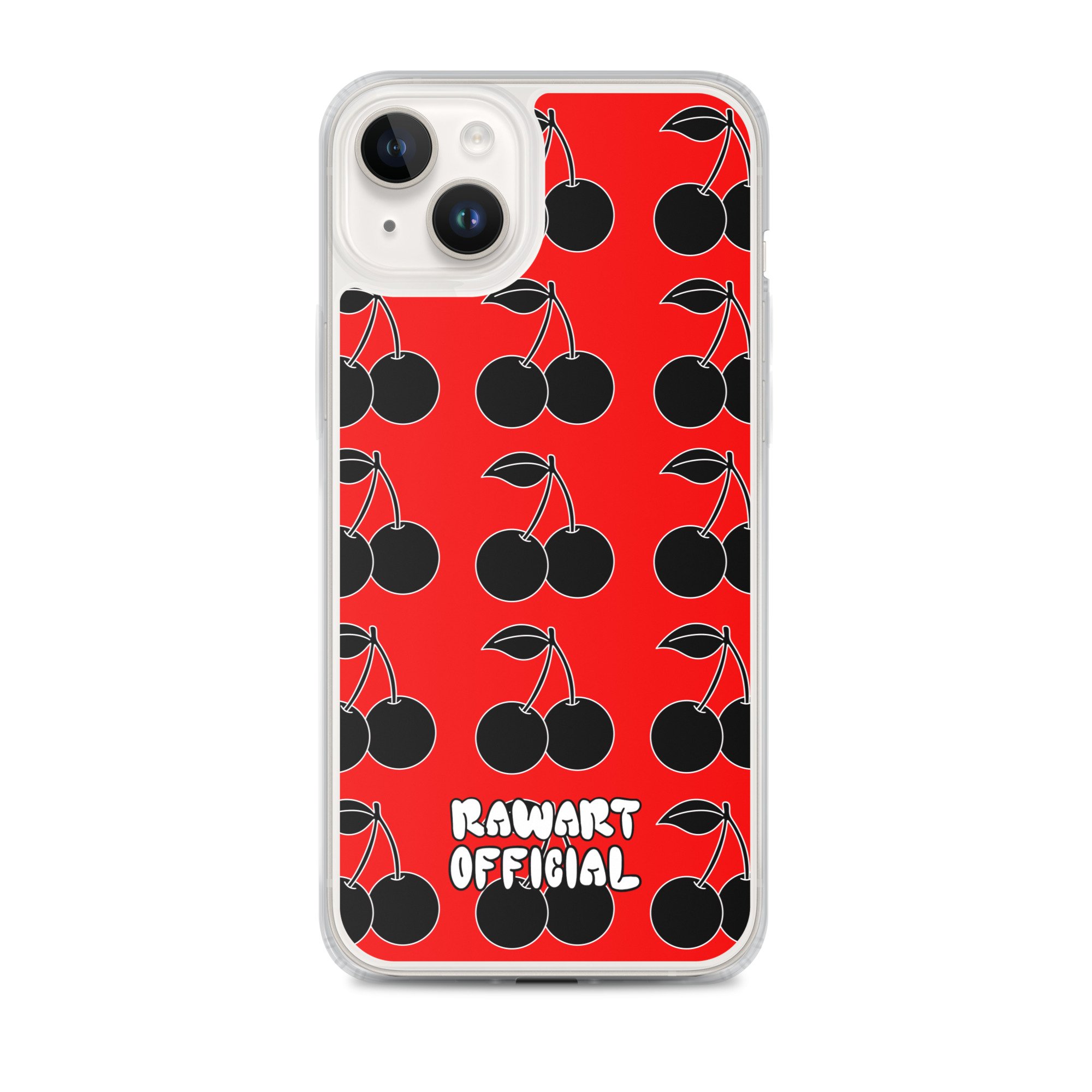 Black Cherry MagSafe® Clear Case for iPhone® - POP ARTIST @RAWARTOFFICIAL