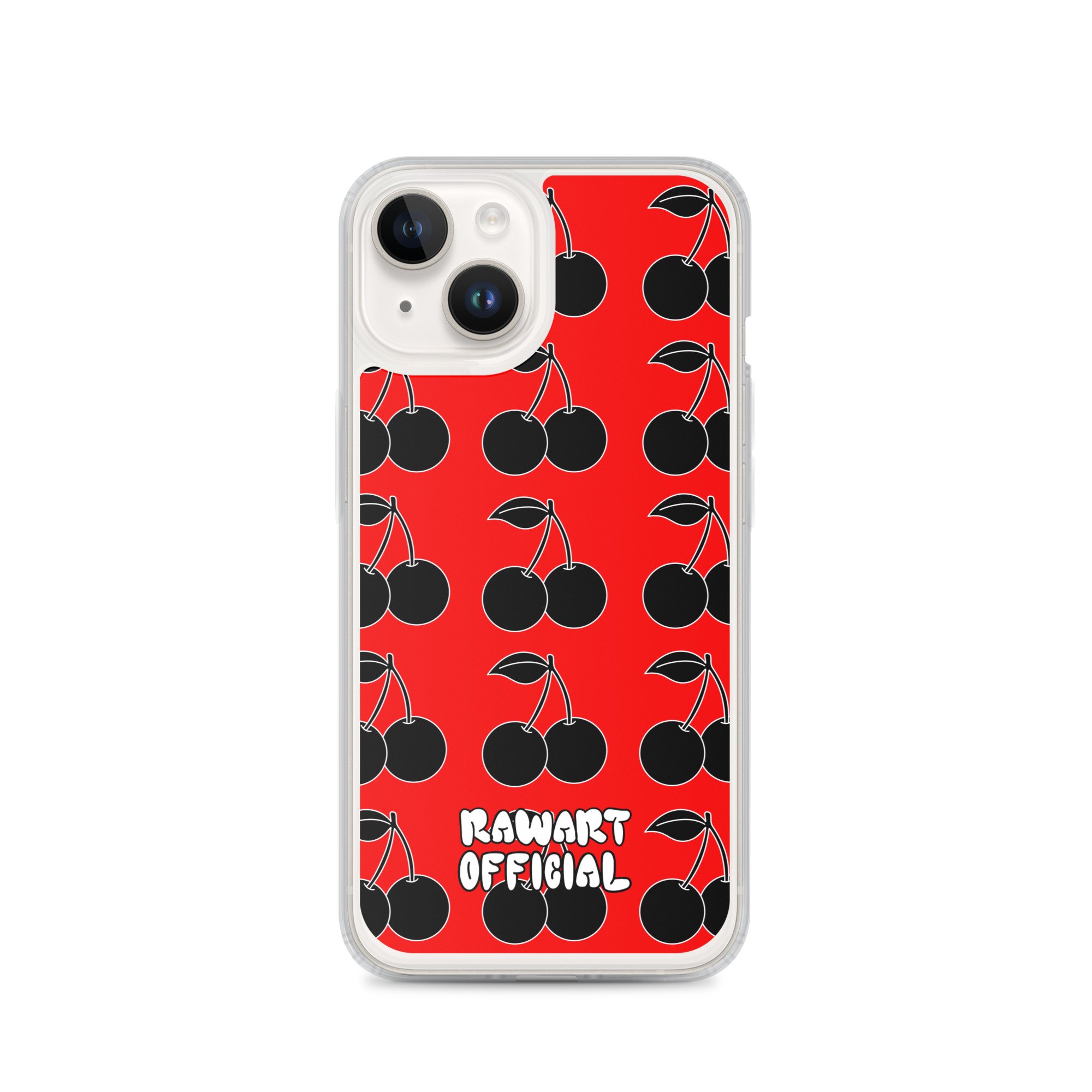 Black Cherry MagSafe® Clear Case for iPhone® - POP ARTIST @RAWARTOFFICIAL