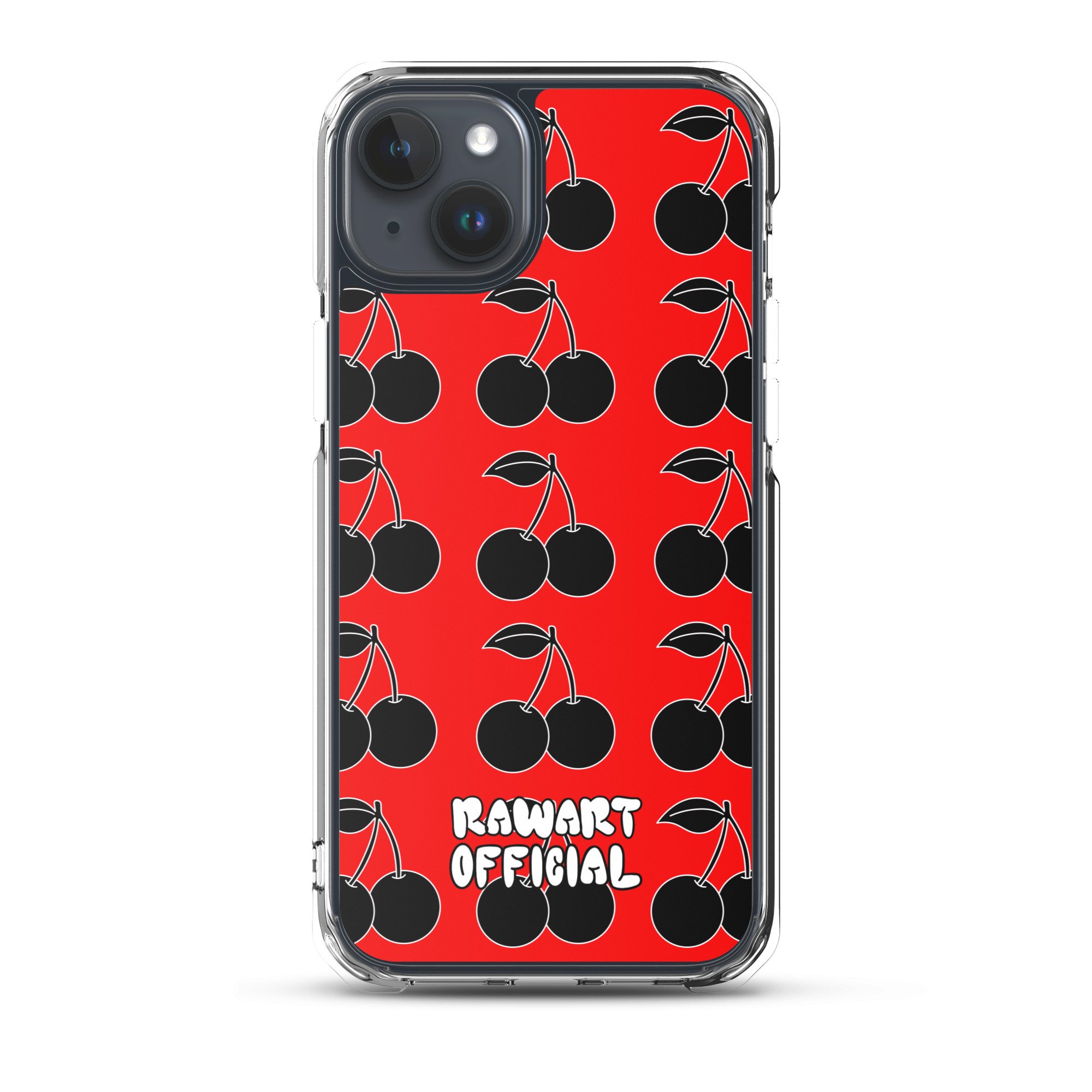 Black Cherry MagSafe® Clear Case for iPhone® - POP ARTIST @RAWARTOFFICIAL