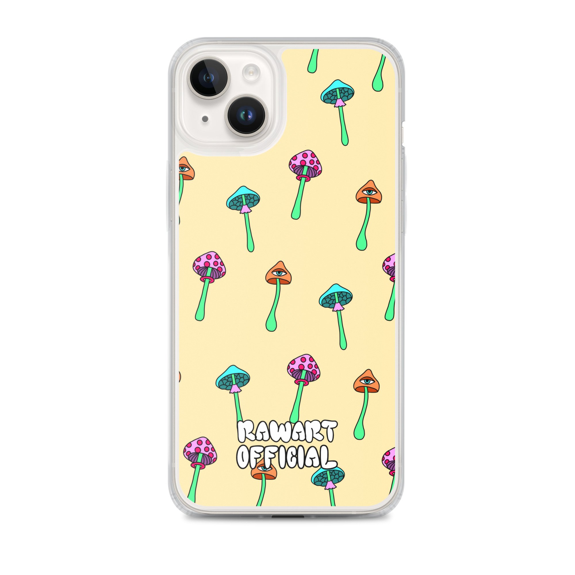 Mushroom MagSafe® Clear Case for iPhone® - POP ARTIST @RAWARTOFFICIAL