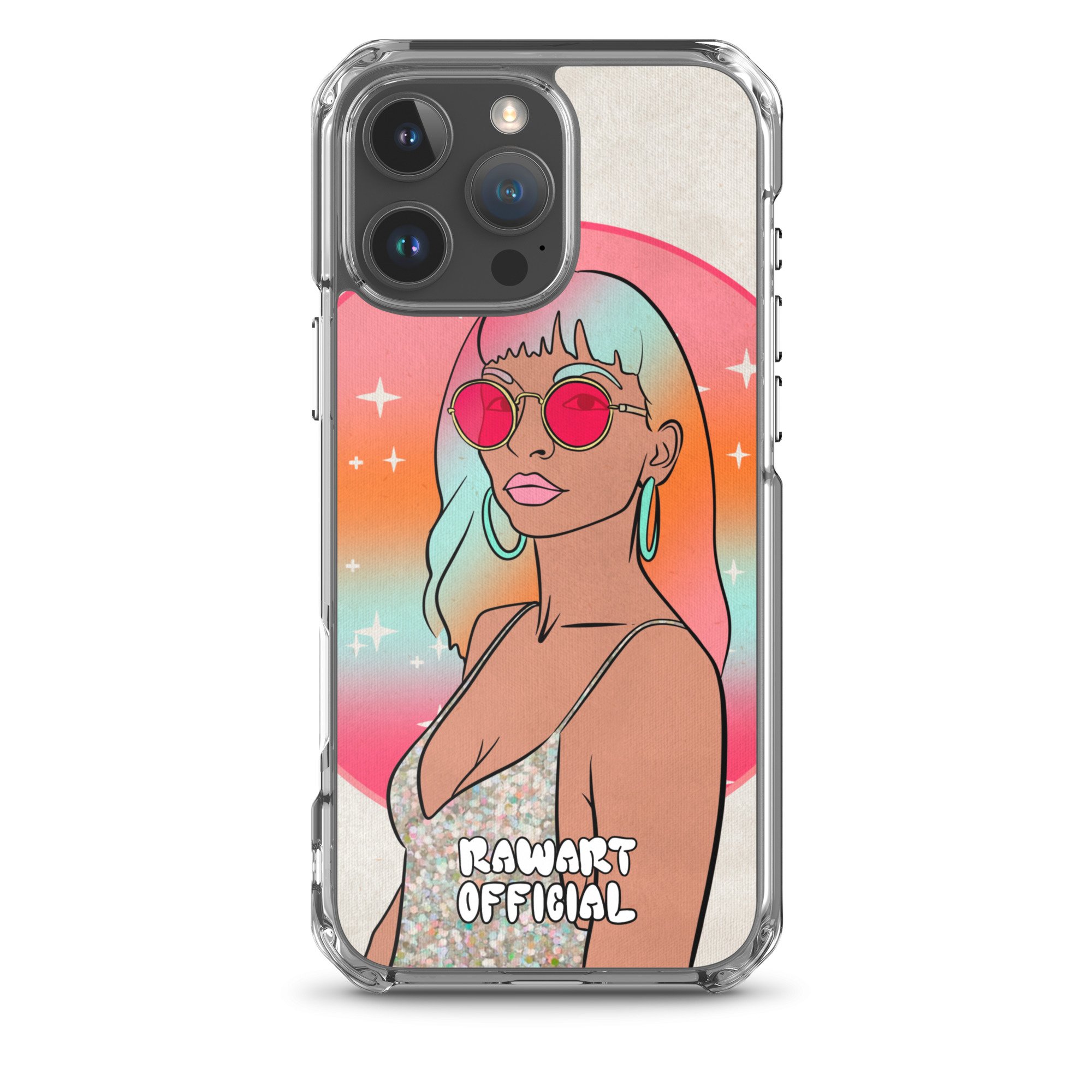 Groovy Galaxy Woman MagSafe® Clear Case for iPhone® - POP ARTIST @RAWARTOFFICIAL