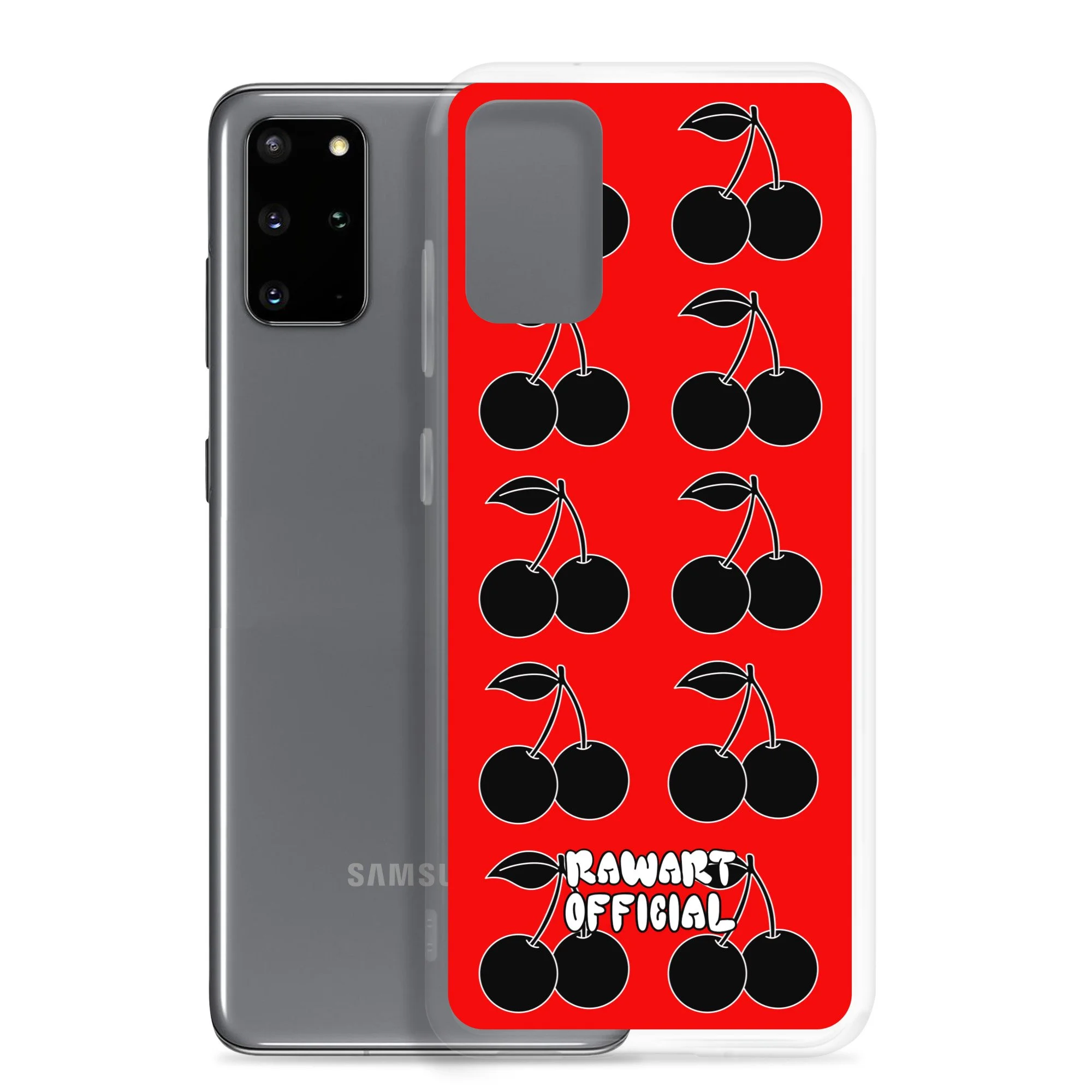 Black Cherry Clear Case for SamsungĀ® - POP ARTIST @RAWARTOFFICIAL