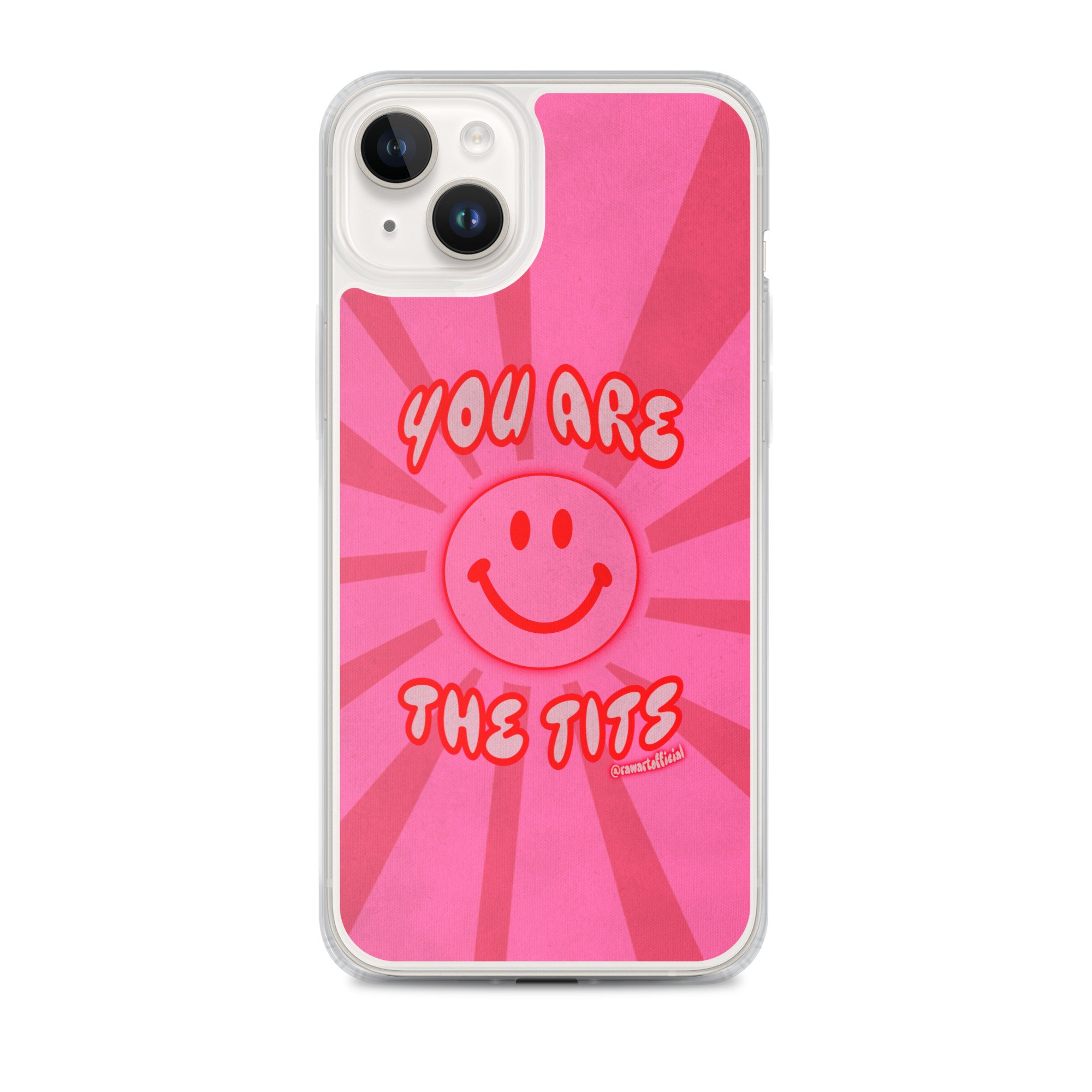 You Are The Tits MagSafe® Clear Case for iPhone® - POP ARTIST @RAWARTOFFICIAL
