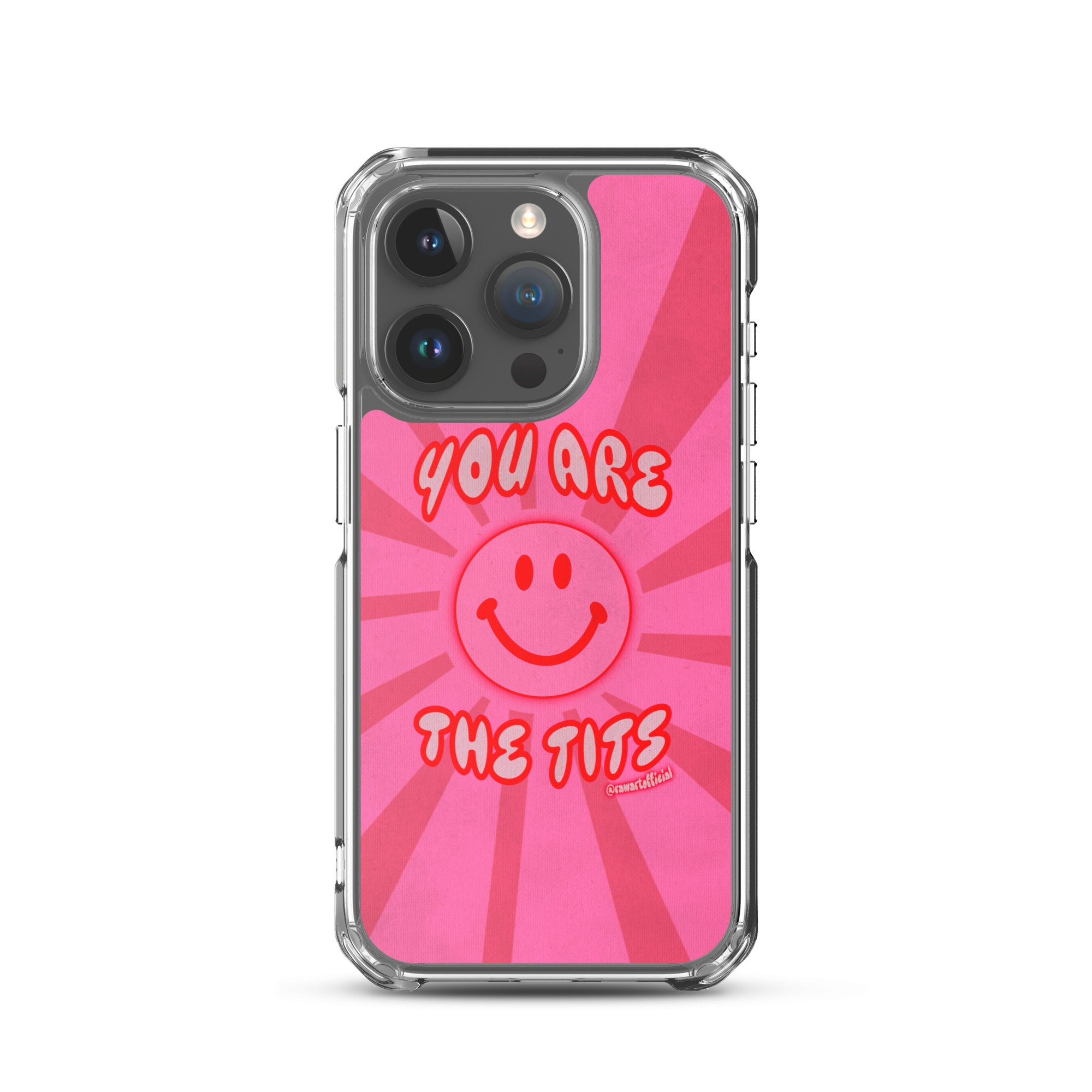 You Are The Tits MagSafe® Clear Case for iPhone® - POP ARTIST @RAWARTOFFICIAL