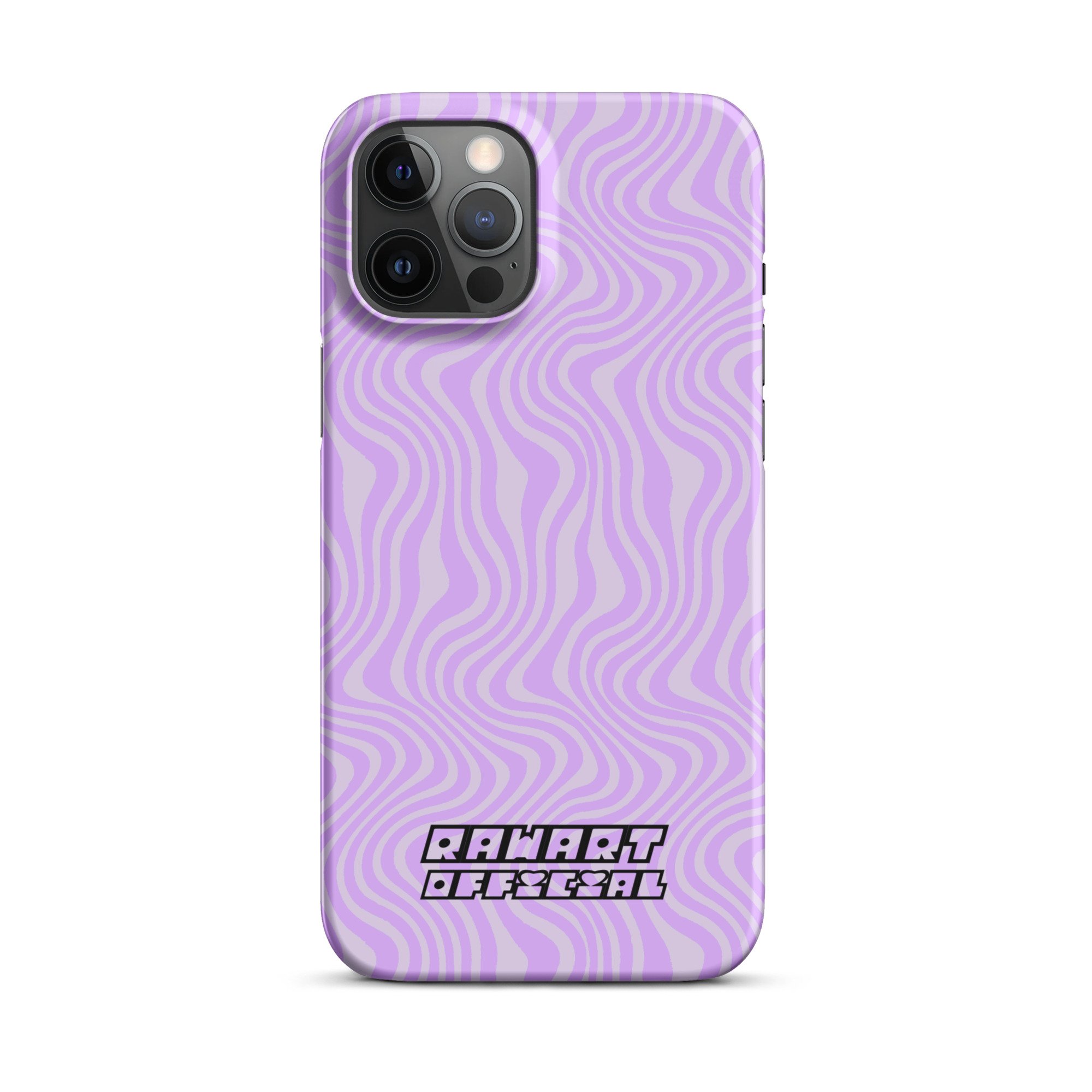 Purple Retro Wavy Lines Snap case for iPhone® - POP ARTIST @RAWARTOFFICIAL
