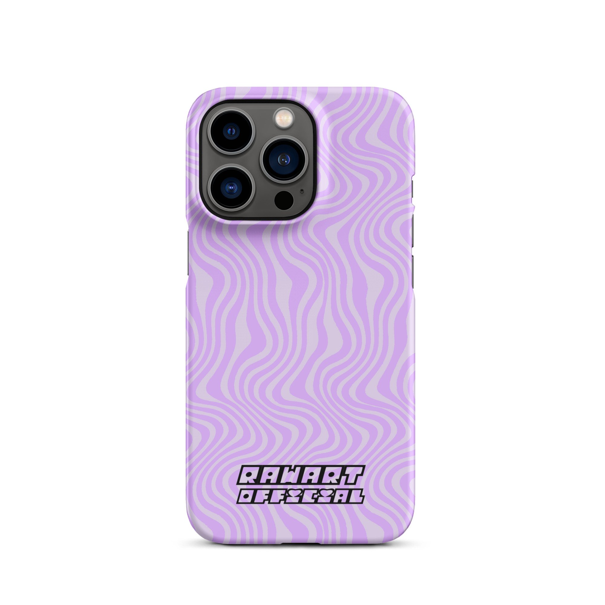 Purple Retro Wavy Lines Snap case for iPhone® - POP ARTIST @RAWARTOFFICIAL