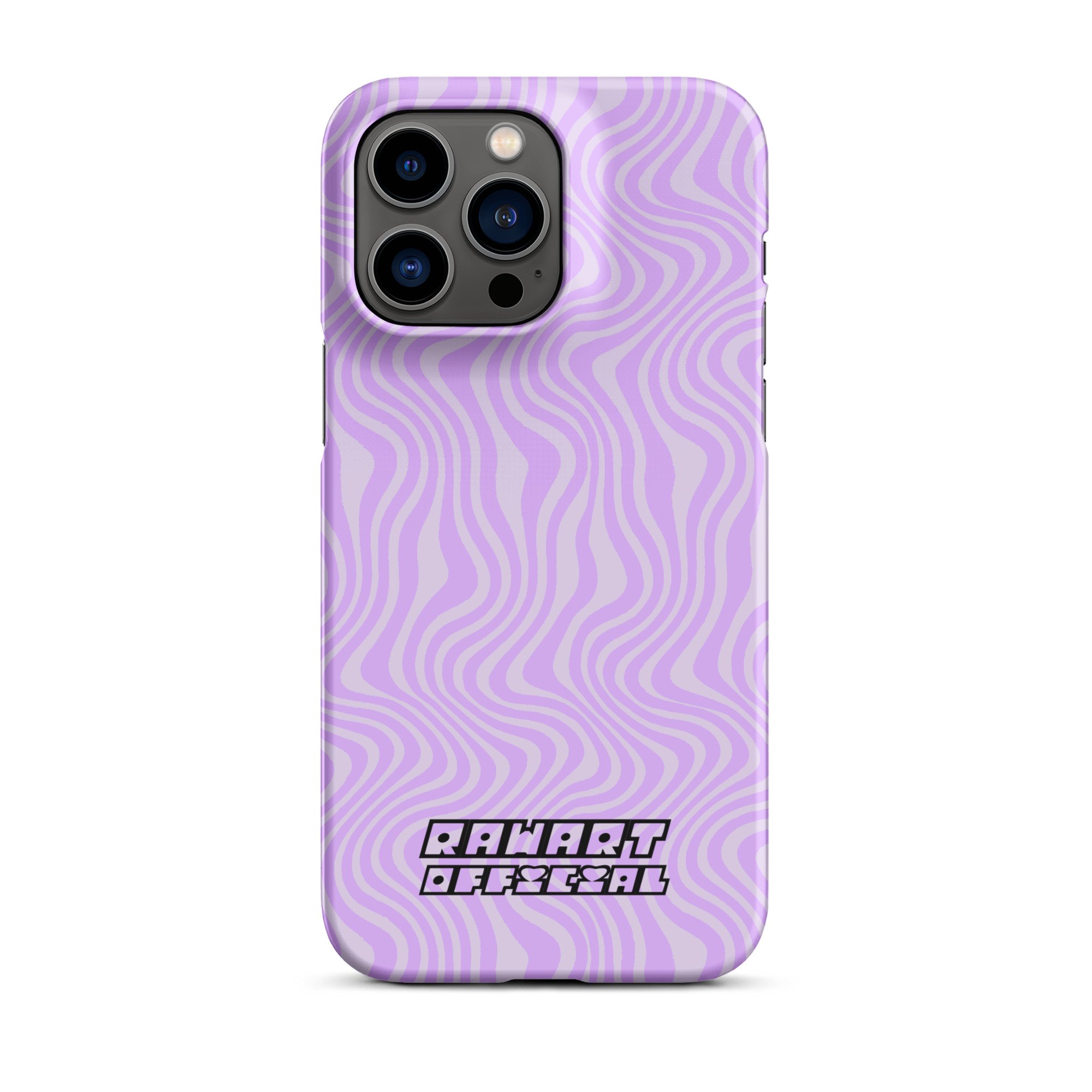Purple Retro Wavy Lines Snap case for iPhone® - POP ARTIST @RAWARTOFFICIAL