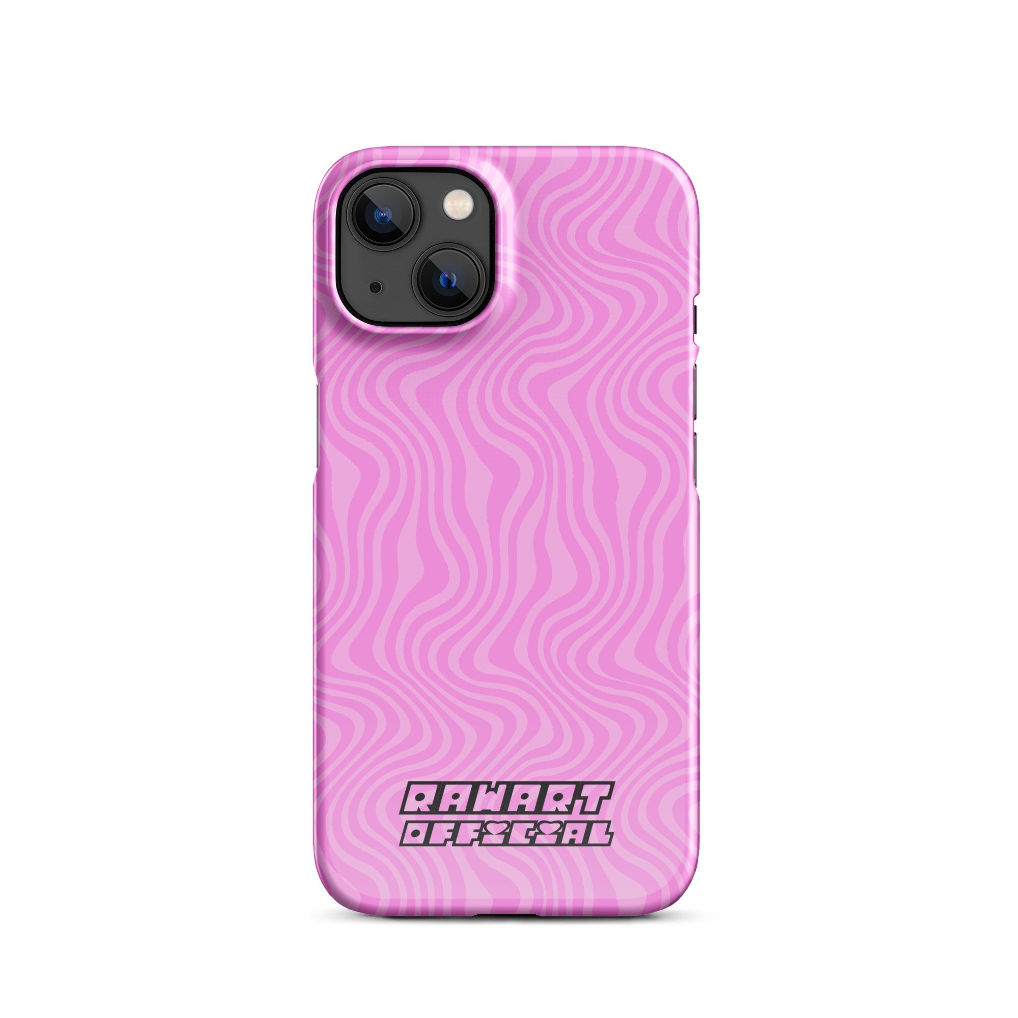 Pink Retro Wavy Lines Snap case for iPhone® - POP ARTIST @RAWARTOFFICIAL