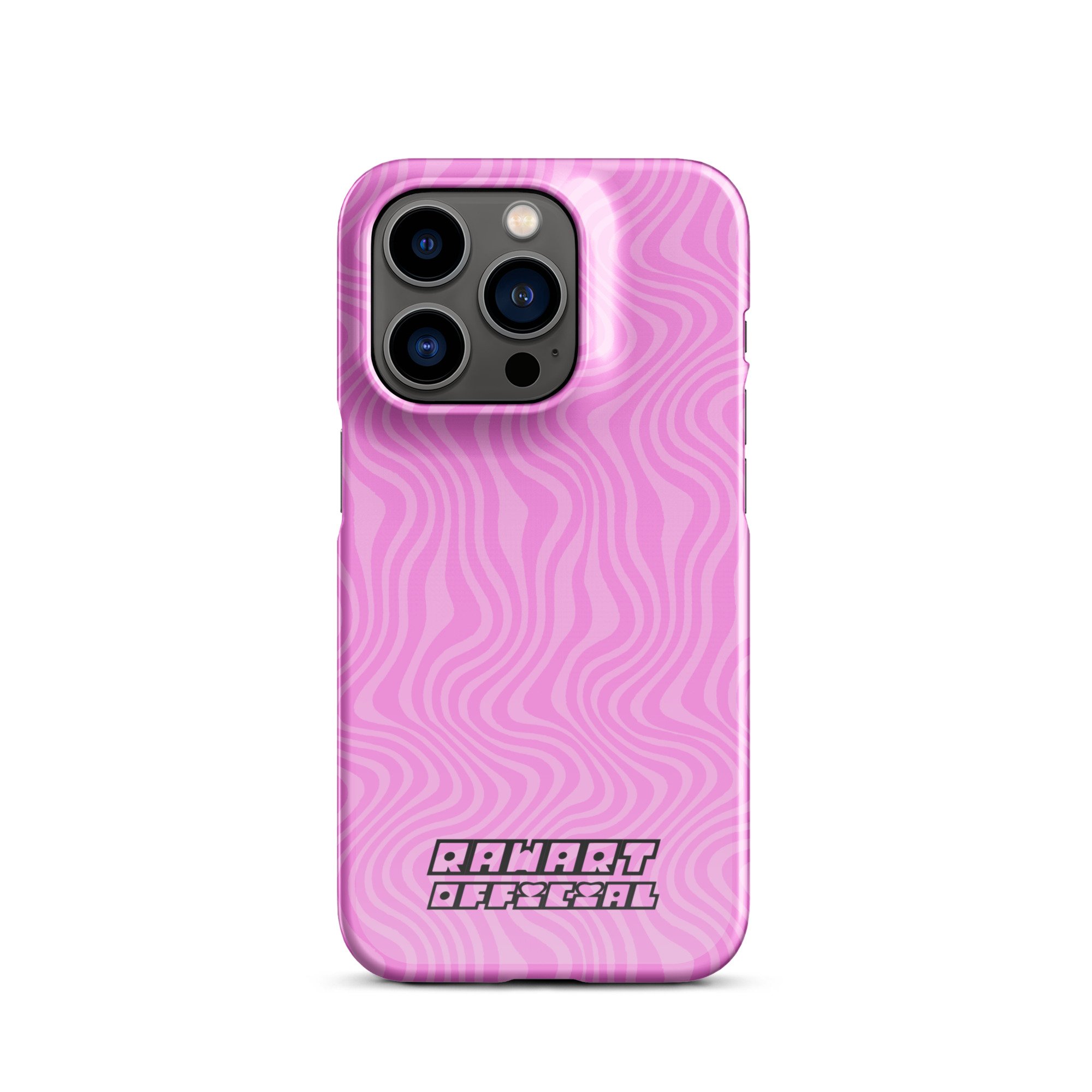 Pink Retro Wavy Lines Snap case for iPhone® - POP ARTIST @RAWARTOFFICIAL
