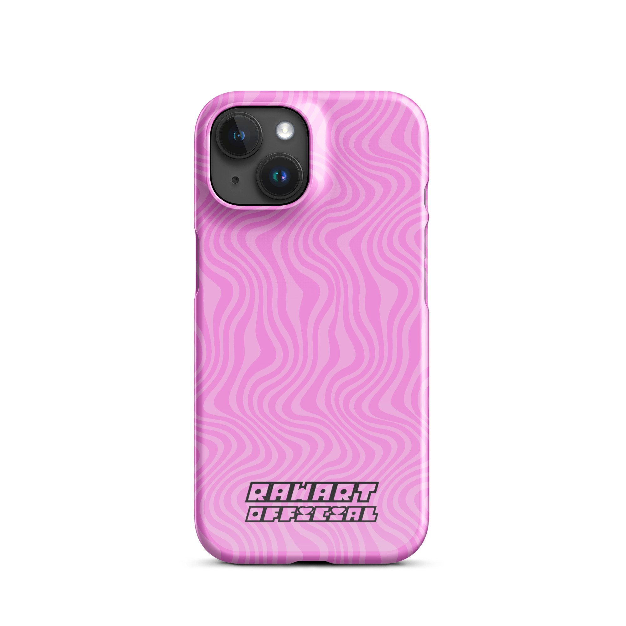 Pink Retro Wavy Lines Snap case for iPhone® - POP ARTIST @RAWARTOFFICIAL