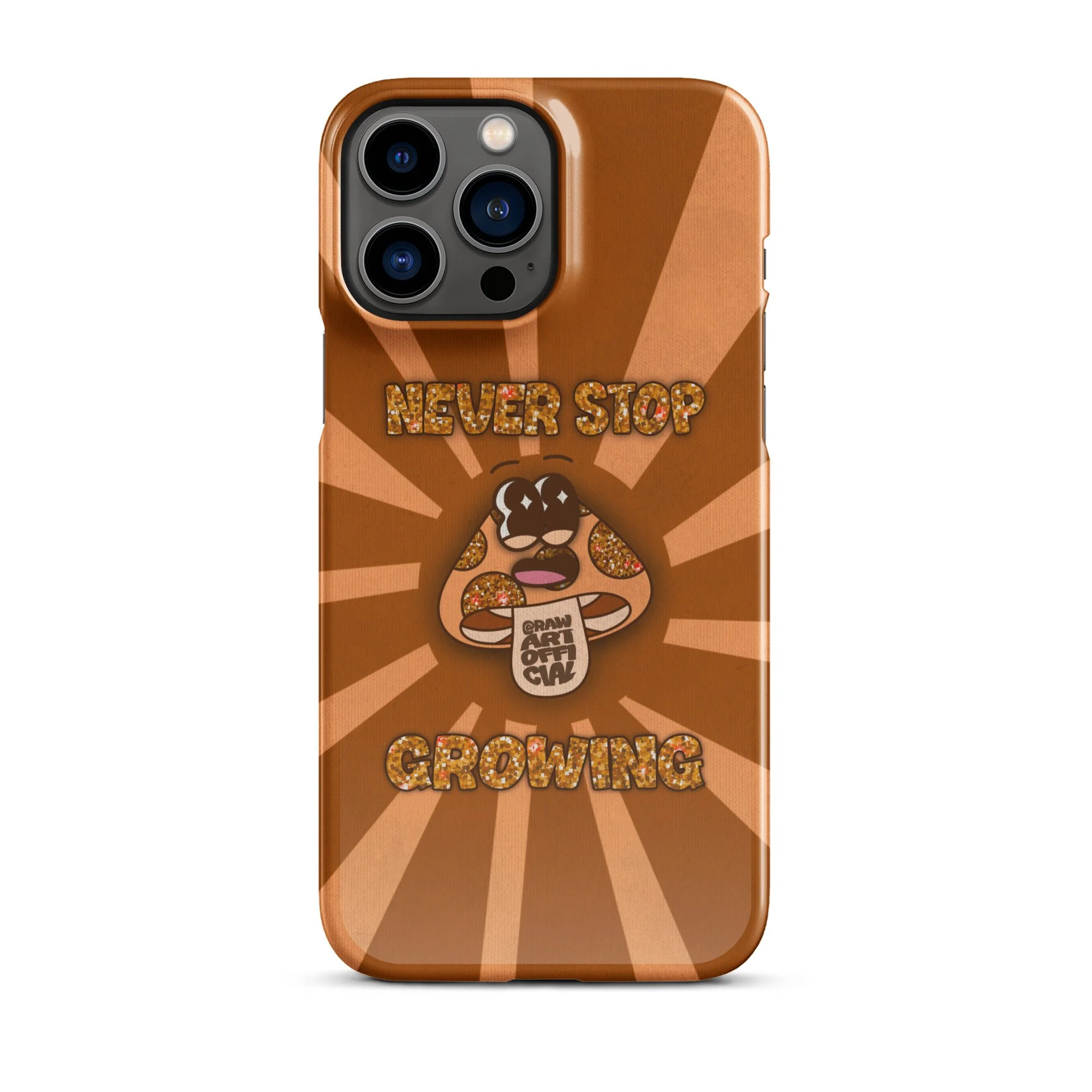 Never Stop Growing Snap case for iPhone® - POP ARTIST @RAWARTOFFICIAL