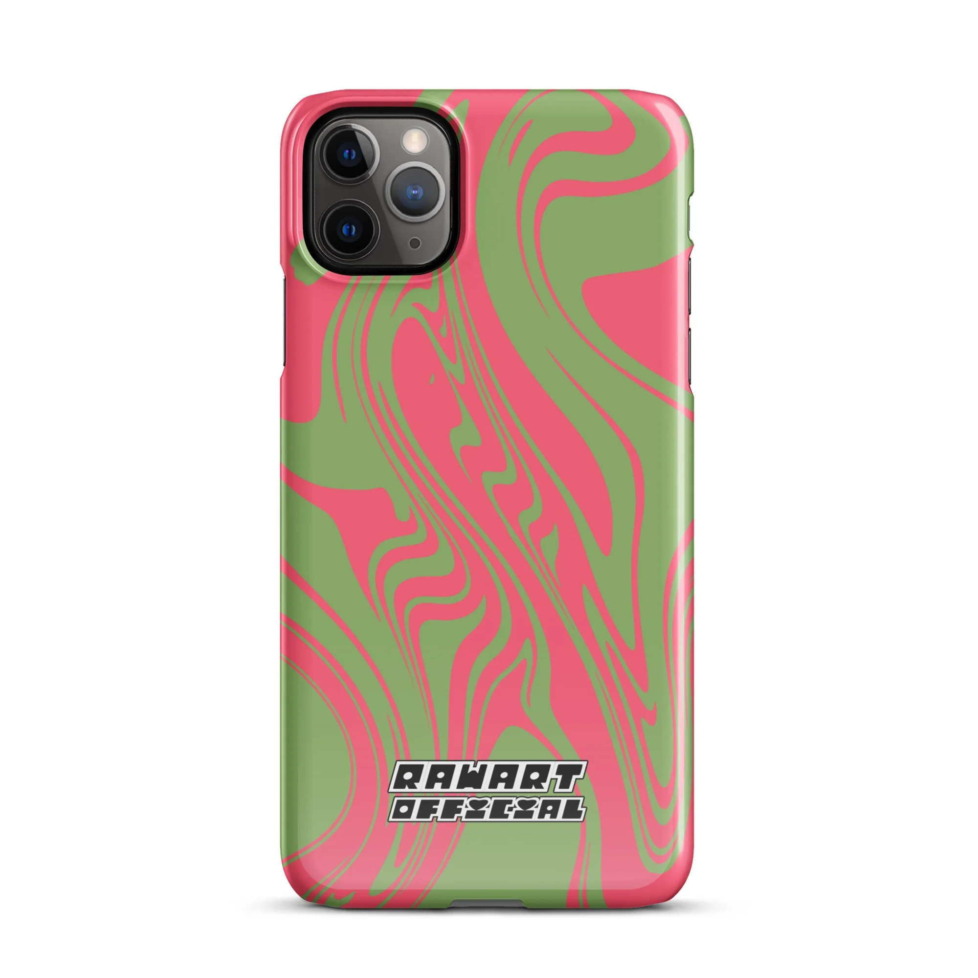 🍉💚 “Raspberry Riptide” iPhone® Snap Case │ Watermelon-Wave Y2K Cover 💚🍉 - POP ARTIST @RAWARTOFFICIAL