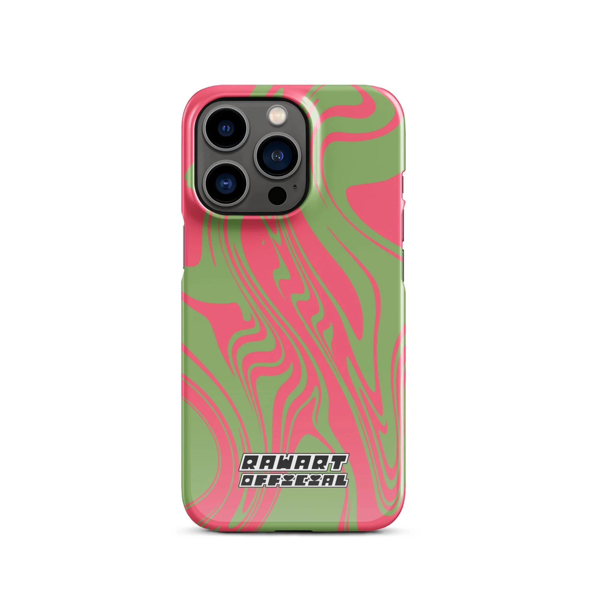 🍉💚 “Raspberry Riptide” iPhone® Snap Case │ Watermelon-Wave Y2K Cover 💚🍉 - POP ARTIST @RAWARTOFFICIAL