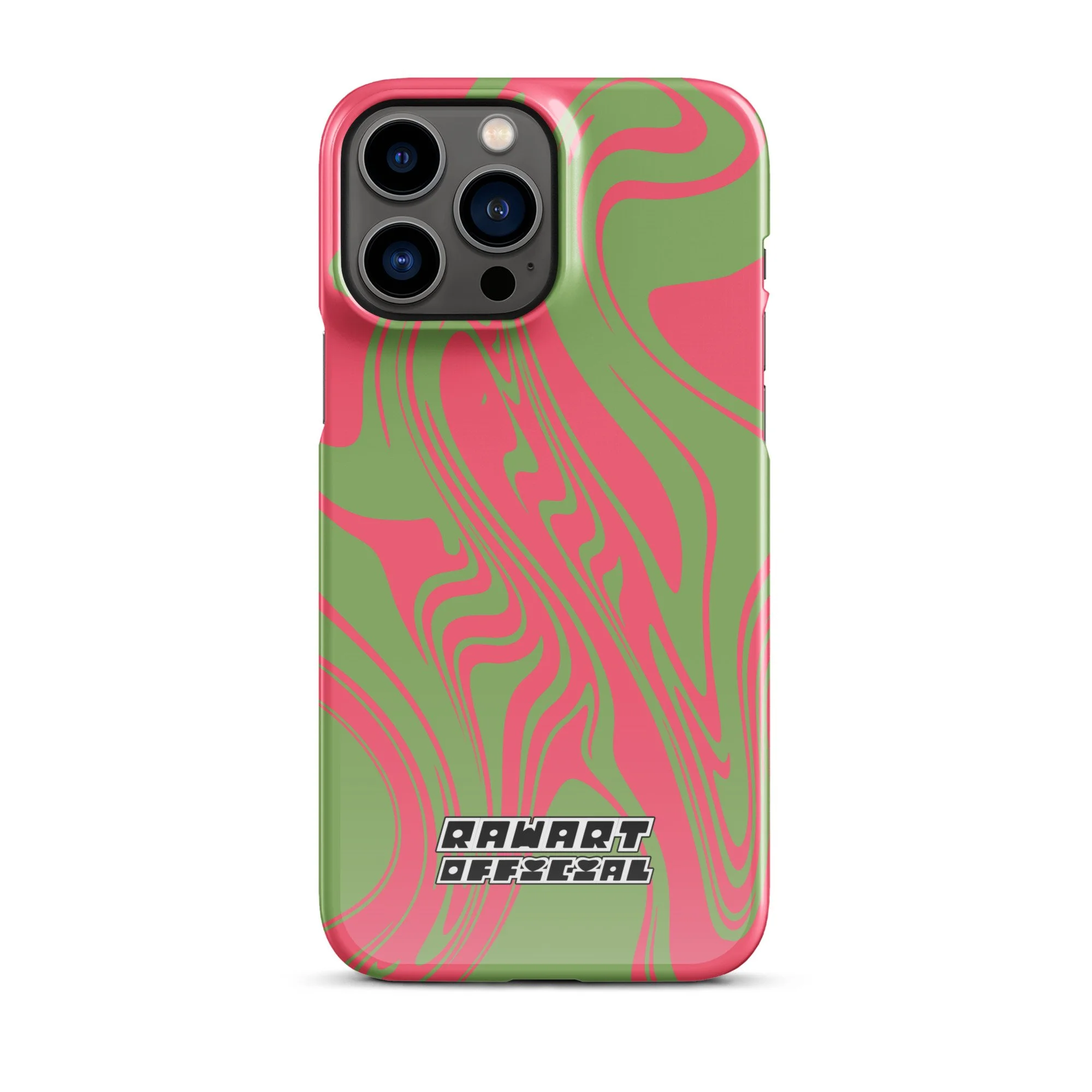 🍉💚 “Raspberry Riptide” iPhone® Snap Case │ Watermelon-Wave Y2K Cover 💚🍉 - POP ARTIST @RAWARTOFFICIAL