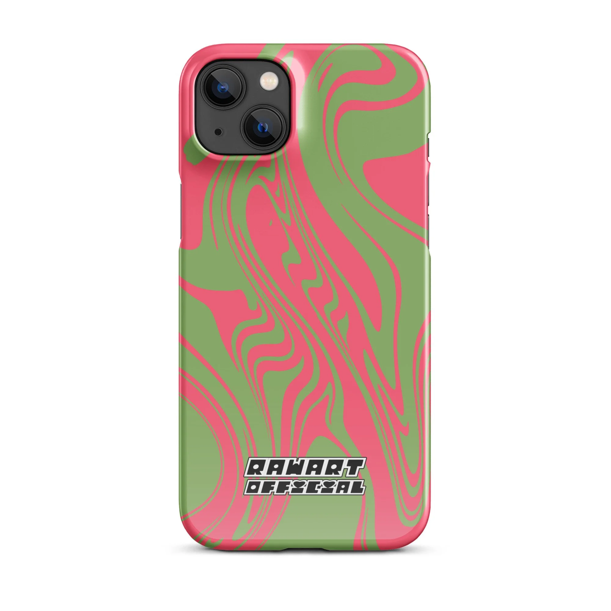 🍉💚 “Raspberry Riptide” iPhone® Snap Case │ Watermelon-Wave Y2K Cover 💚🍉 - POP ARTIST @RAWARTOFFICIAL