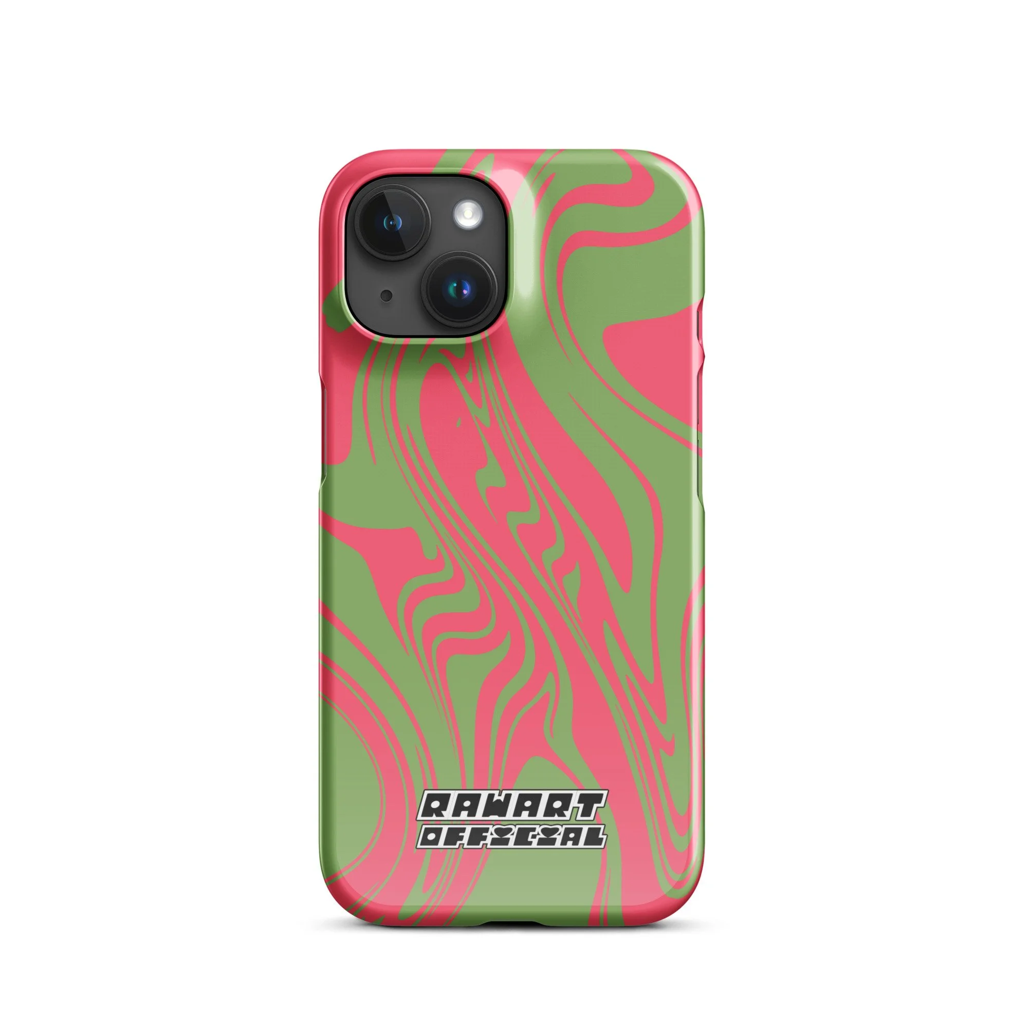 🍉💚 “Raspberry Riptide” iPhone® Snap Case │ Watermelon-Wave Y2K Cover 💚🍉 - POP ARTIST @RAWARTOFFICIAL