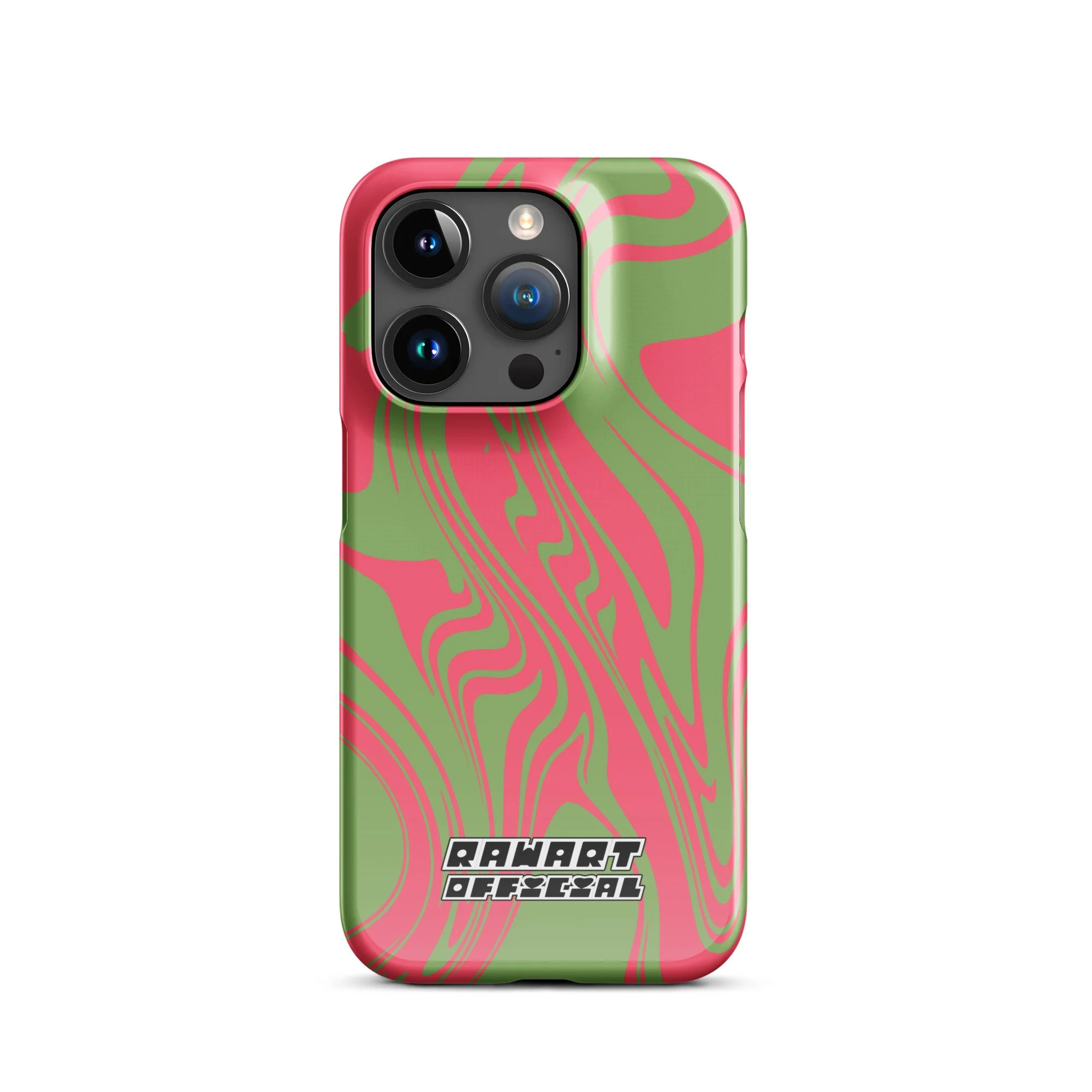 🍉💚 “Raspberry Riptide” iPhone® Snap Case │ Watermelon-Wave Y2K Cover 💚🍉 - POP ARTIST @RAWARTOFFICIAL