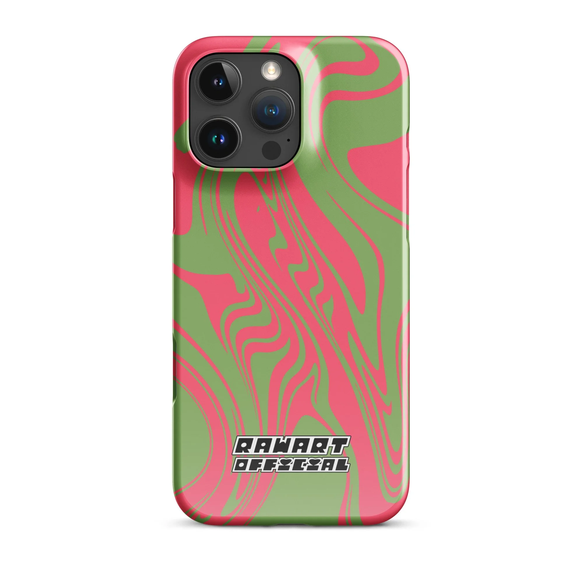 🍉💚 “Raspberry Riptide” iPhone® Snap Case │ Watermelon-Wave Y2K Cover 💚🍉 - POP ARTIST @RAWARTOFFICIAL