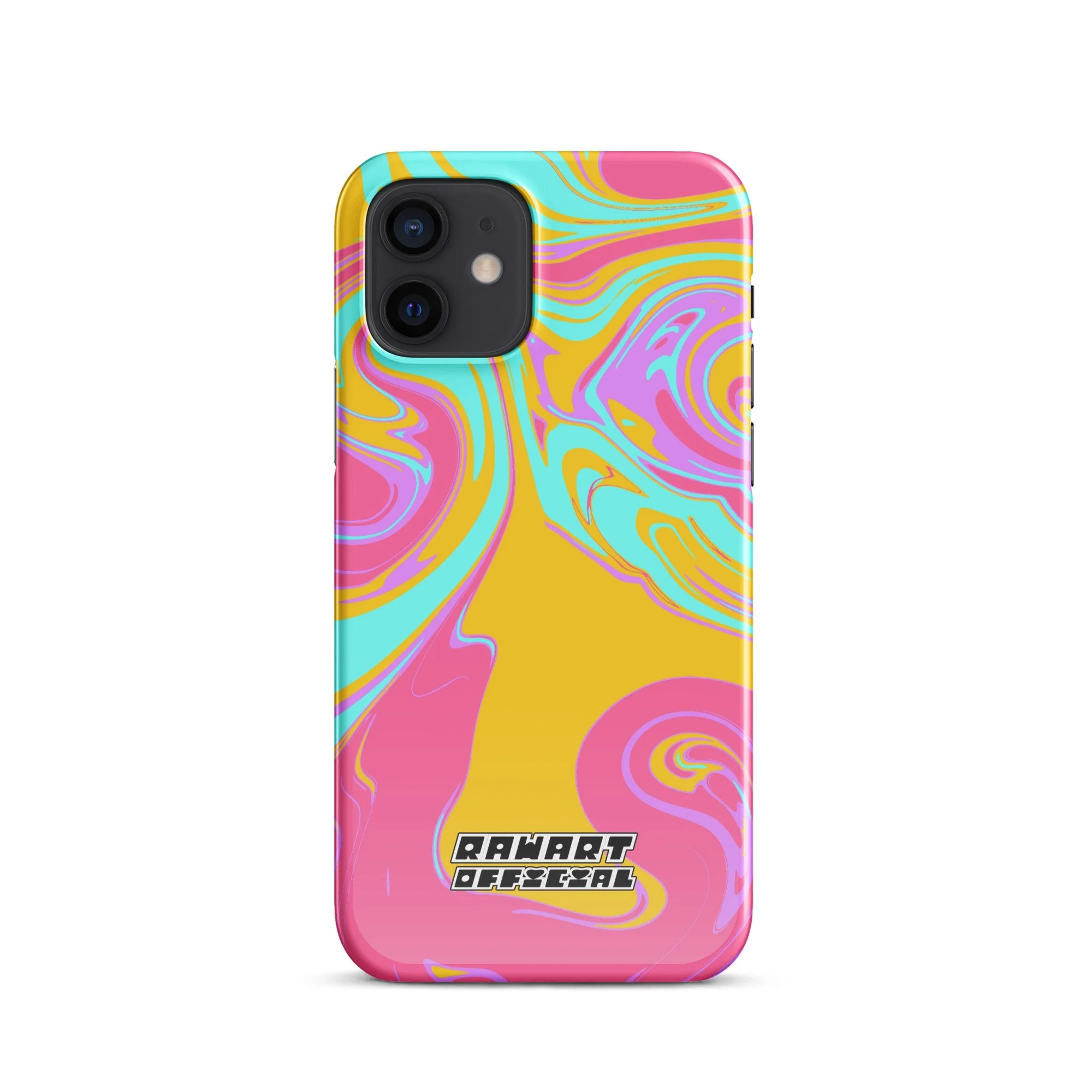 🌴🌅 “Tropical Sunset” iPhone® Snap Case │ Y2K Sorbet-Swirl Cover 🌅🌴 - POP ARTIST @RAWARTOFFICIAL