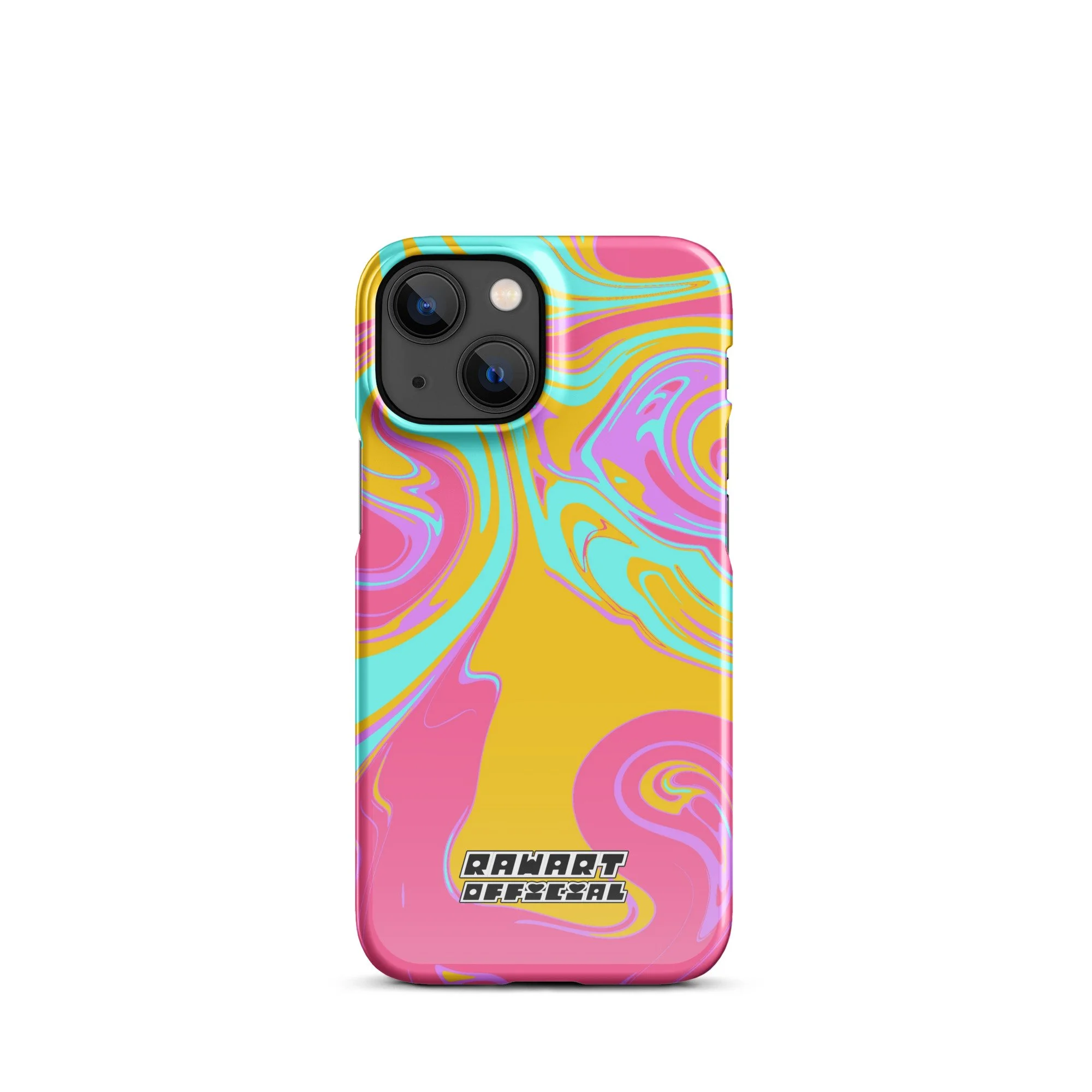🌴🌅 “Tropical Sunset” iPhone® Snap Case │ Y2K Sorbet-Swirl Cover 🌅🌴 - POP ARTIST @RAWARTOFFICIAL