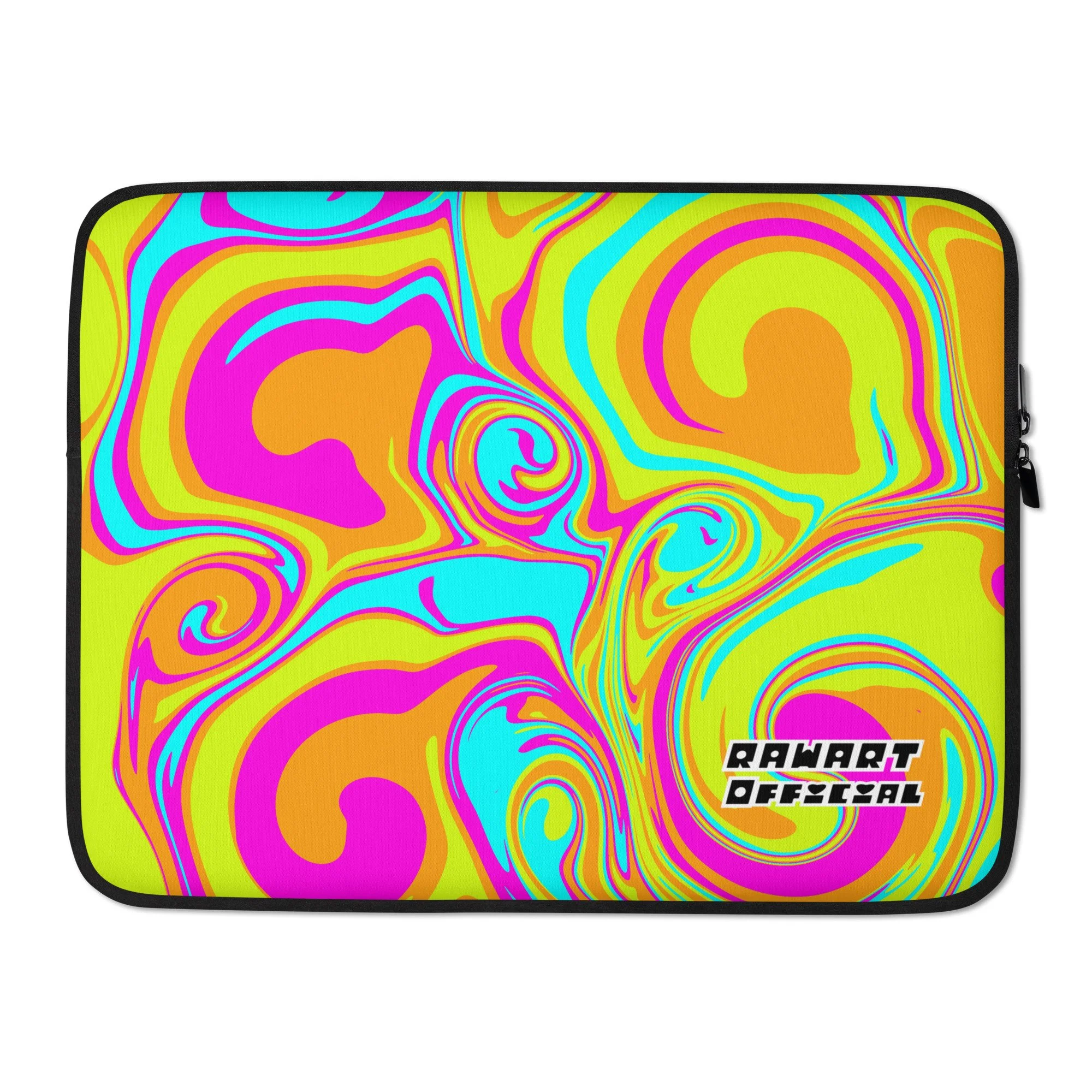 β‘ Neon Swirl Laptop Sleeve | Tech Armor for the Maximalist Mind - POP ARTIST @RAWARTOFFICIAL