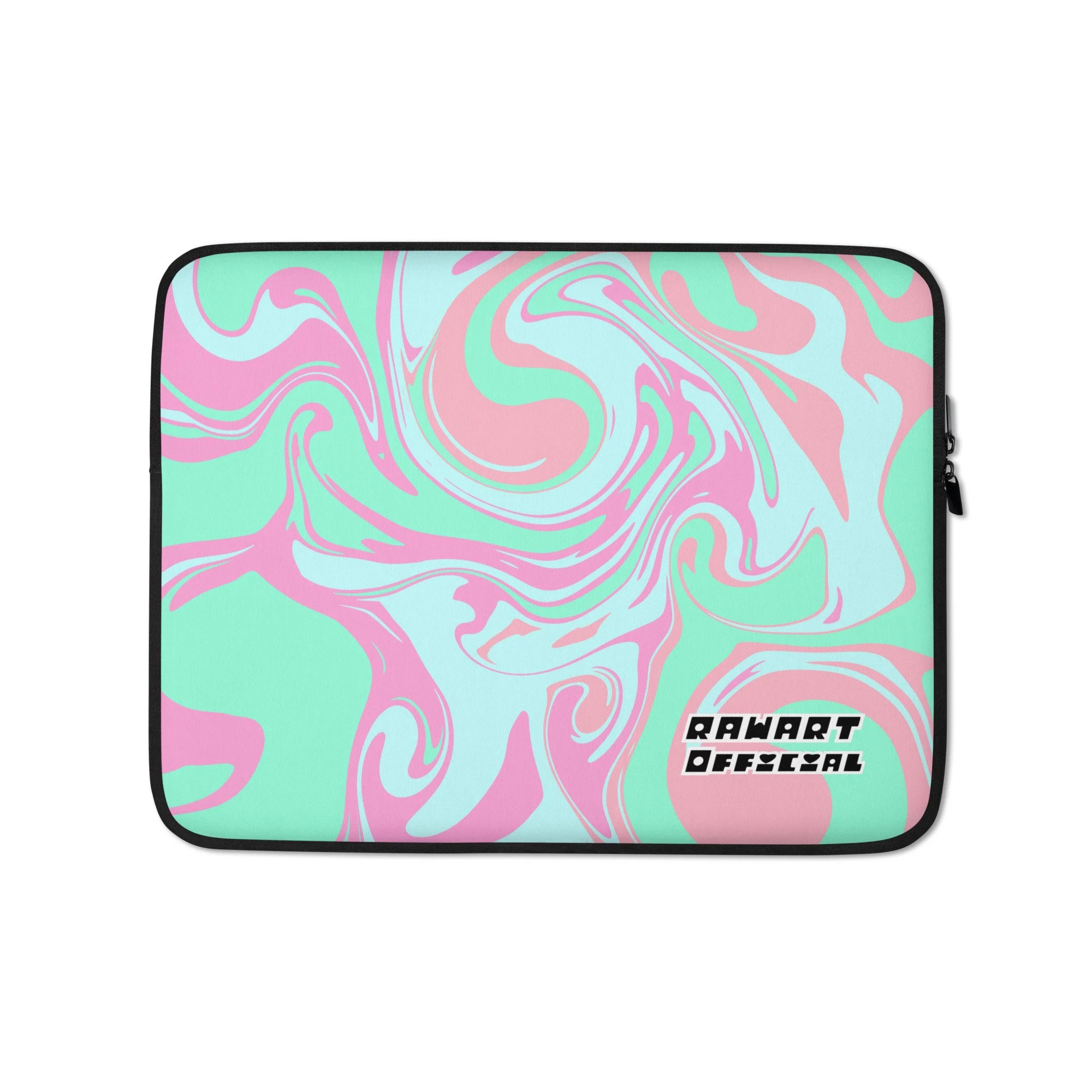 ✨ Cotton Candy Swirl Laptop Sleeve | Sugar Rush Approved - POP ARTIST @RAWARTOFFICIAL