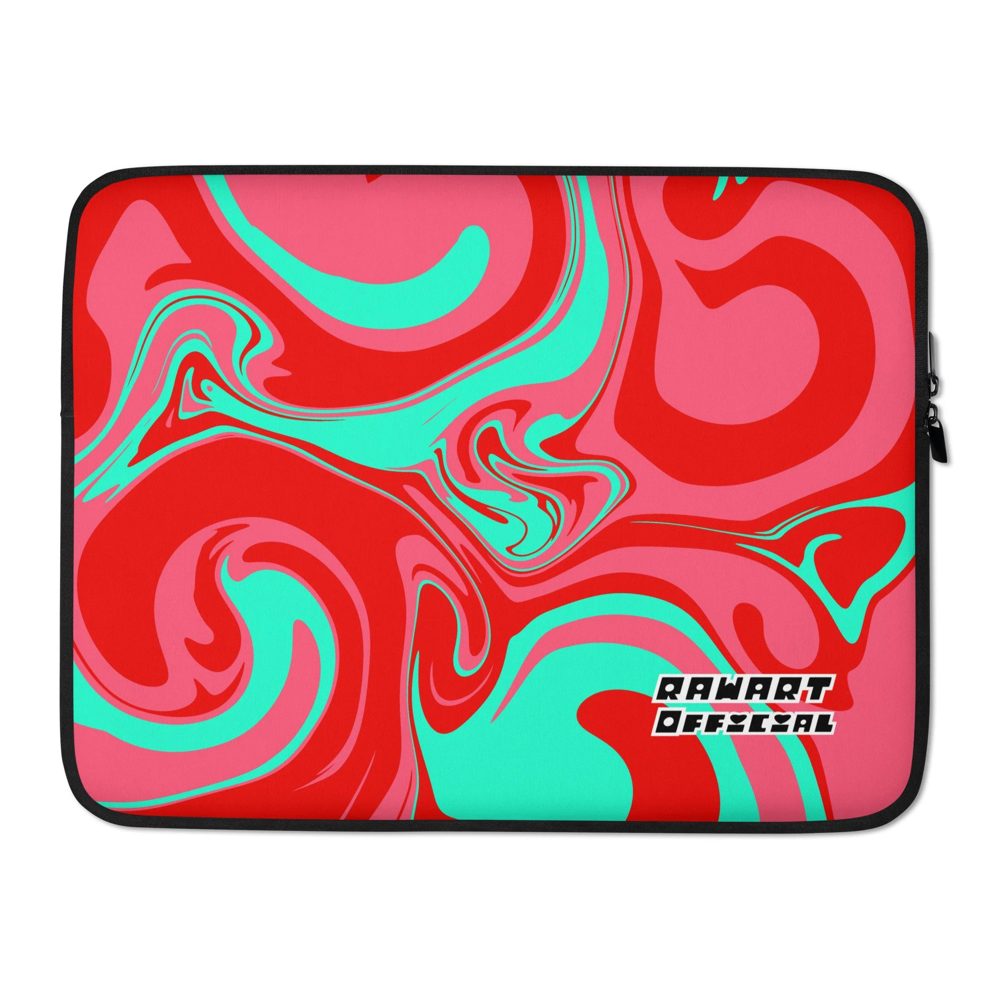 π Holiday Mint Swirl Laptop Sleeve | Peppermint Baddie Edition - POP ARTIST @RAWARTOFFICIAL