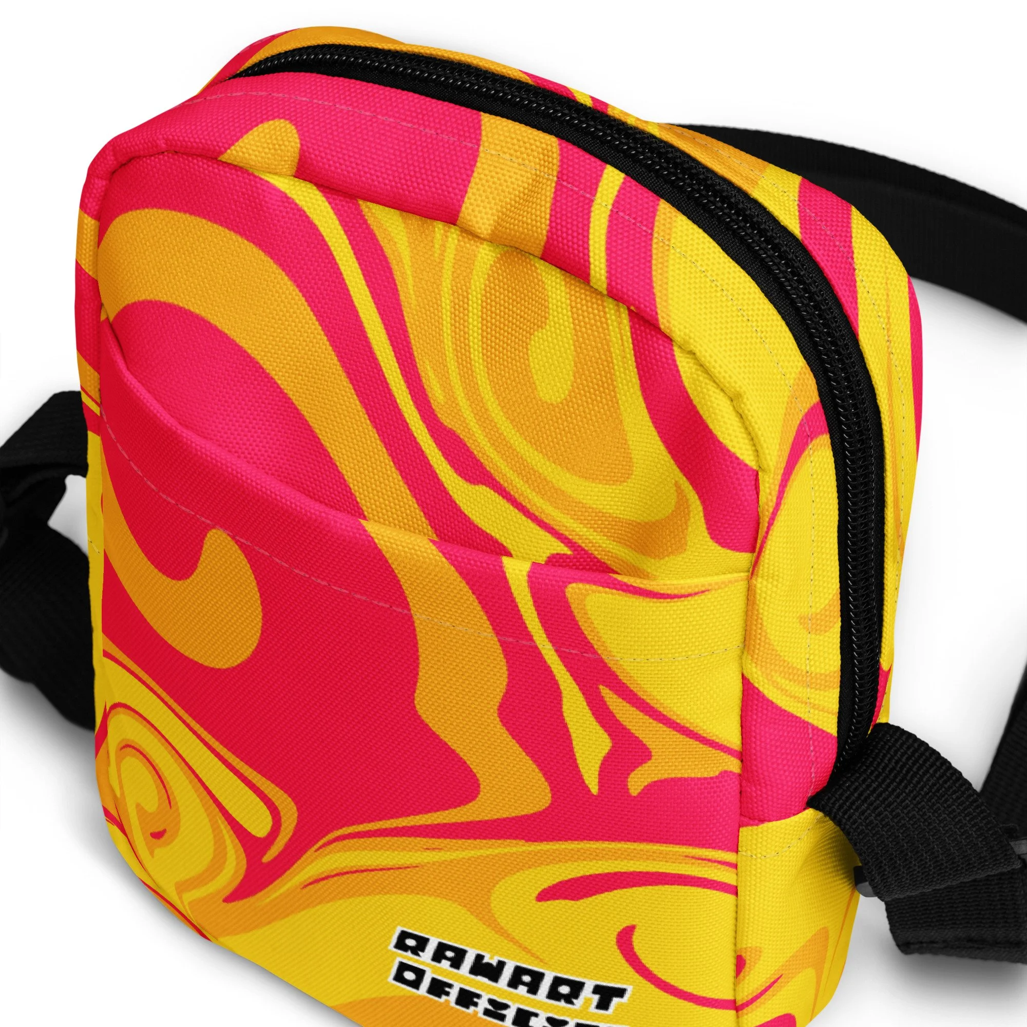 ππ Sherbet Swirl Utility Crossbody Bag | Y2K Neon Festival Crossbody Satchel β¨ - POP ARTIST @RAWARTOFFICIAL