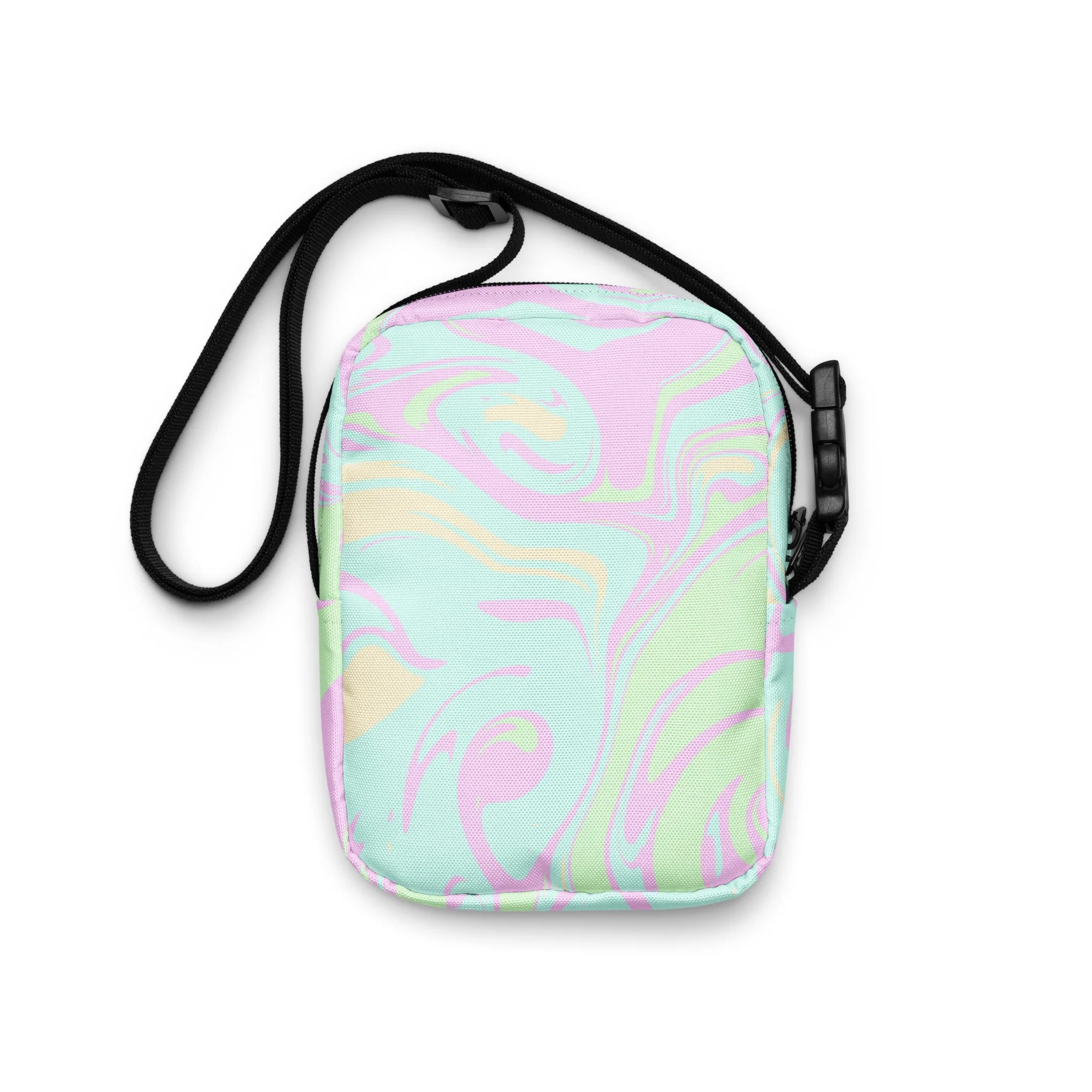 π©°π Pastel Creamsicle Swirl Utility Crossbody Bag | Y2K Festival Mini Satchel for Softcore Sweethearts - POP ARTIST @RAWARTOFFICIAL