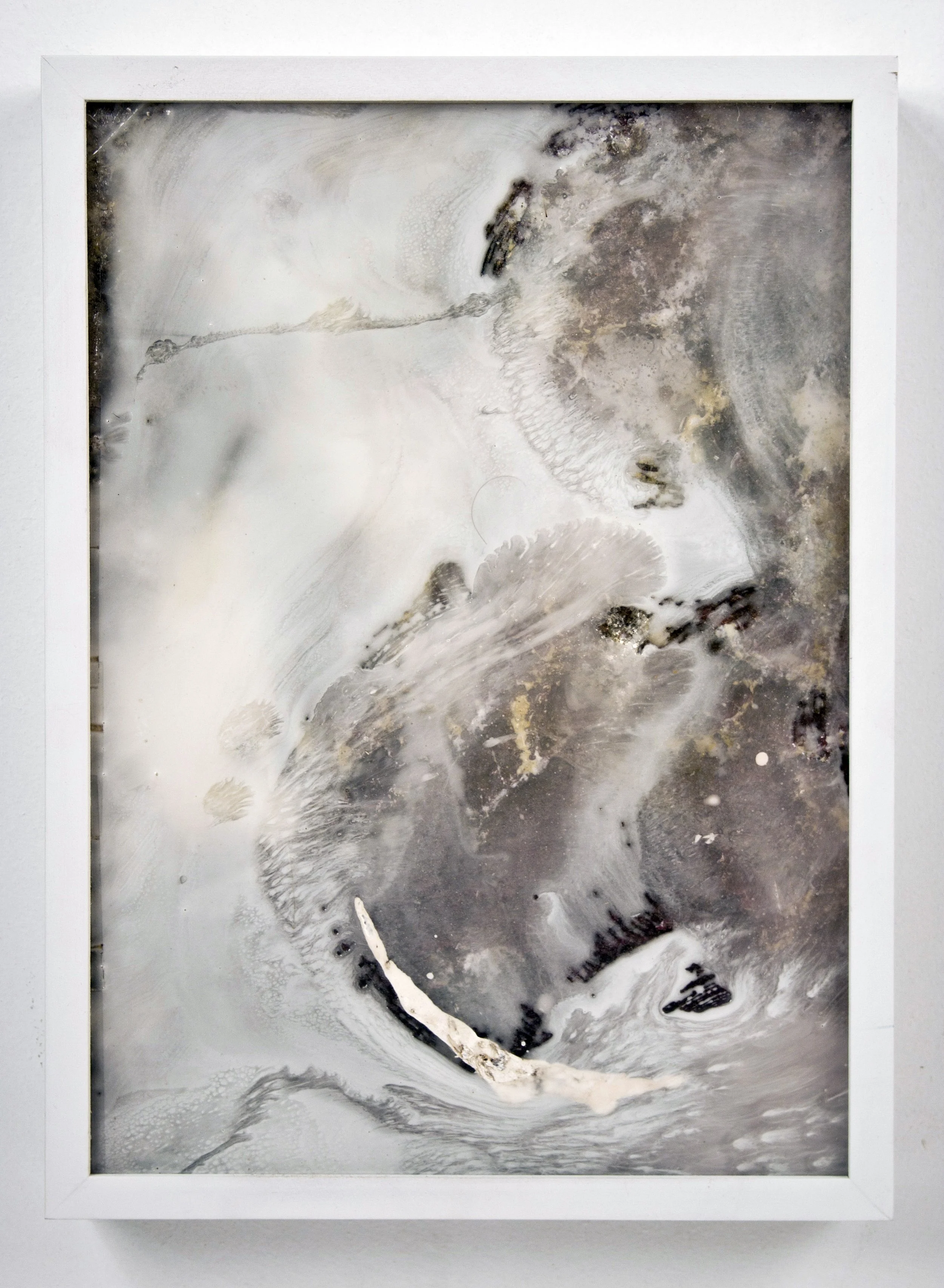 John Bianchi "(Untitled) Based Ground" 2012, paint, resin, wax 14 ¾” x 10 ¾” 