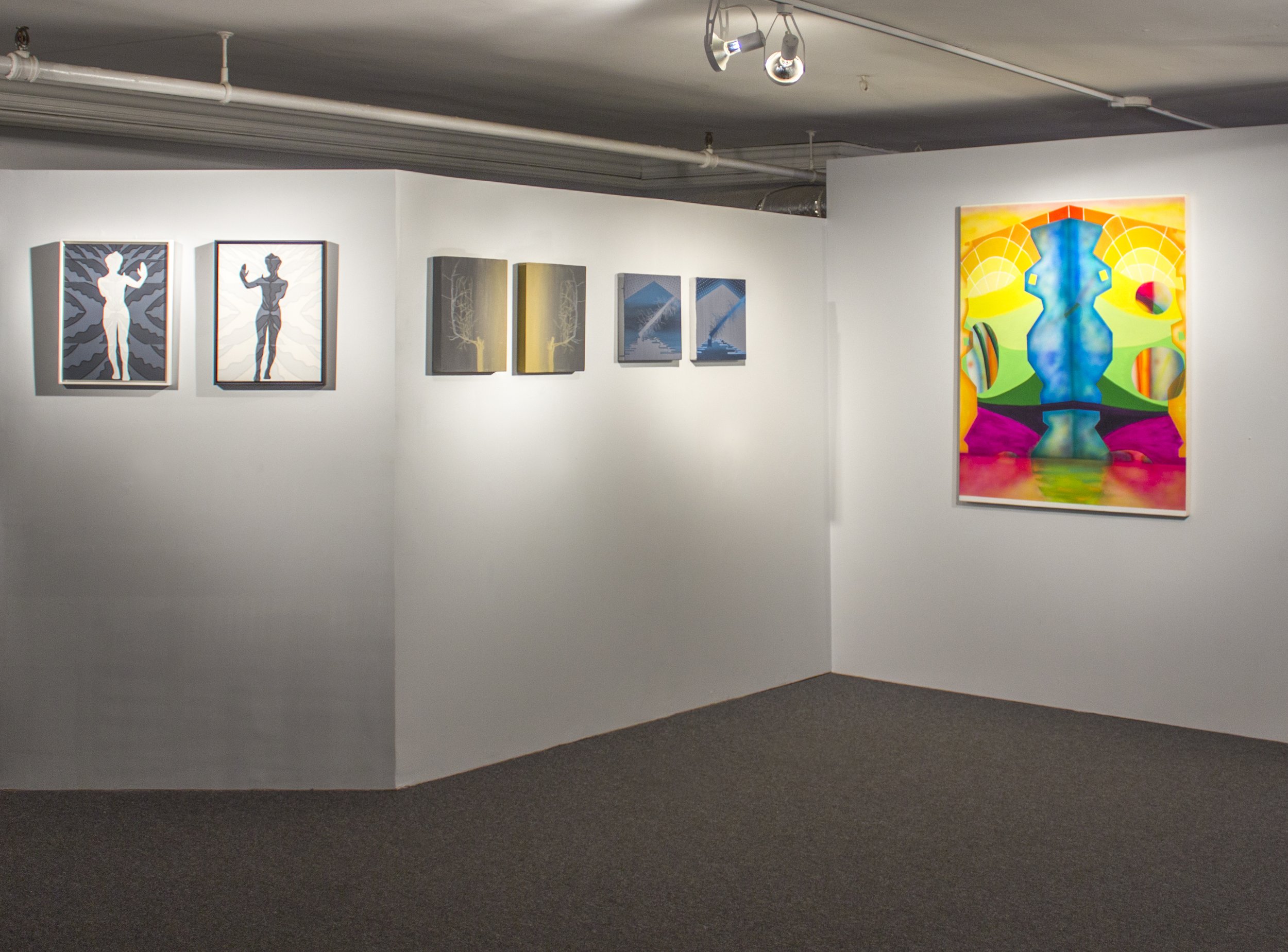 Installation View: Caetlynn Booth, Jen Hitchings, Catherine Haggarty
