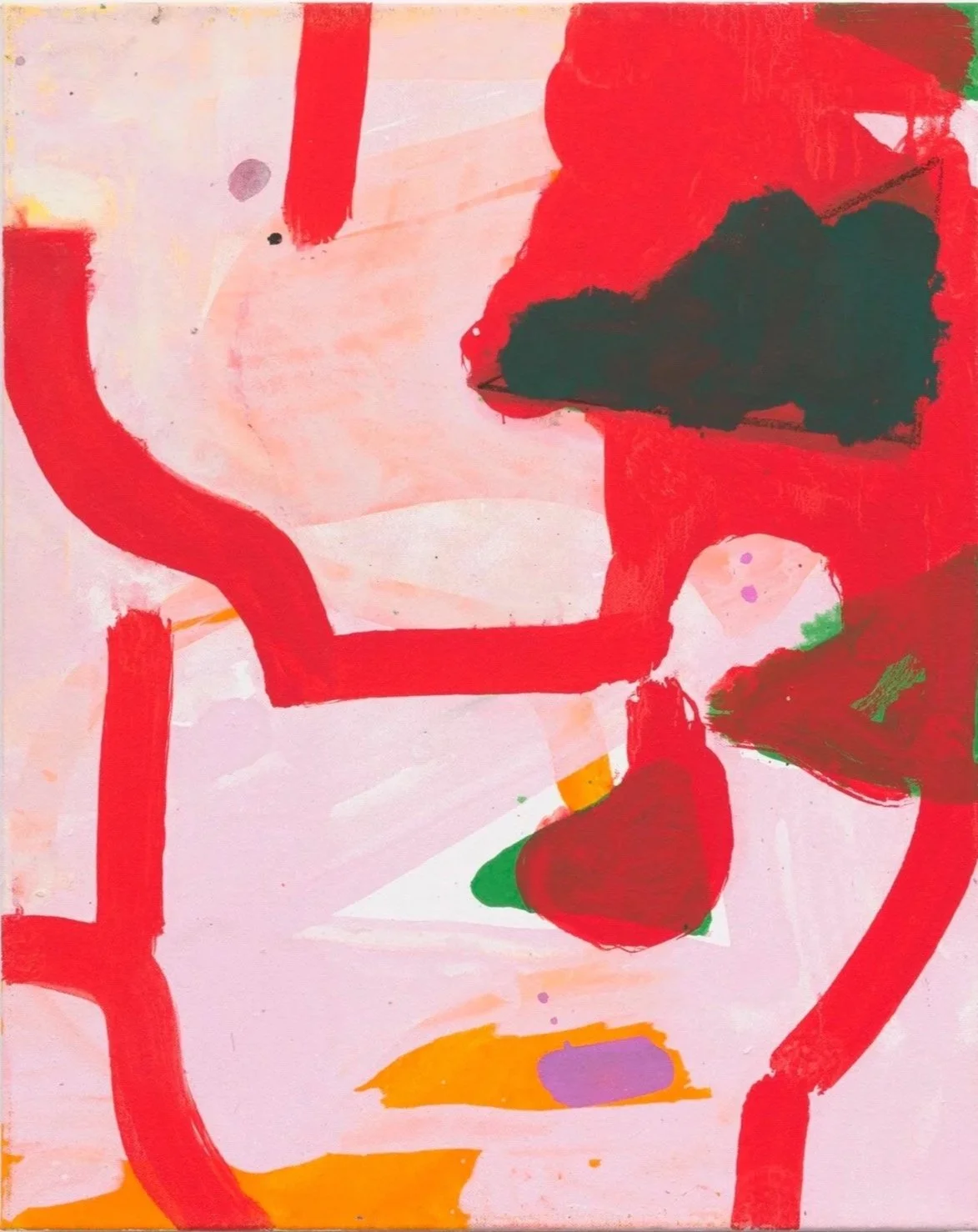 Sarah Heinemann "Clatter" 2025, acrylic and oil on canvas, 20" x 16"
